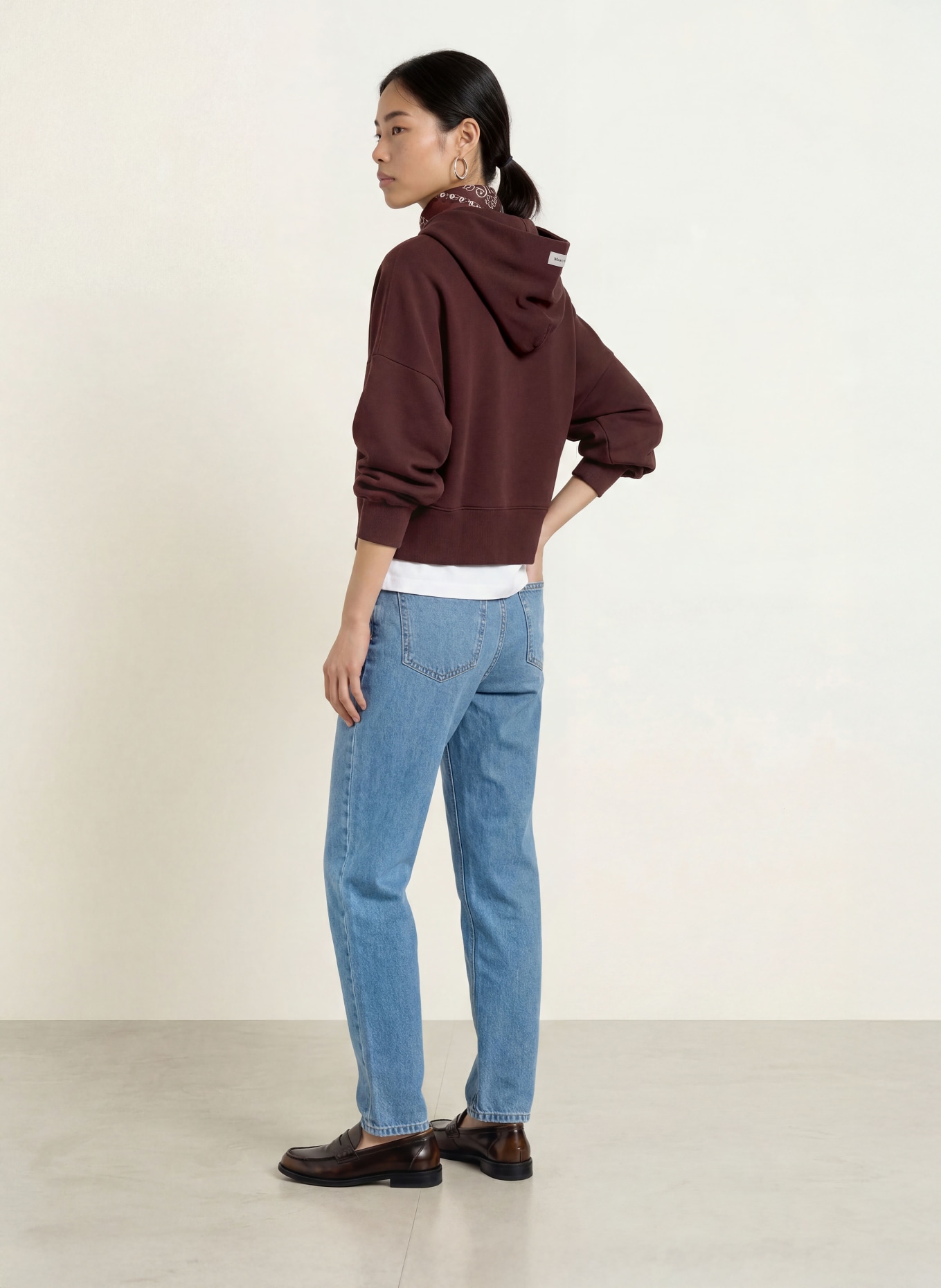 Marc O'Polo Hoodie: DUNKELROT