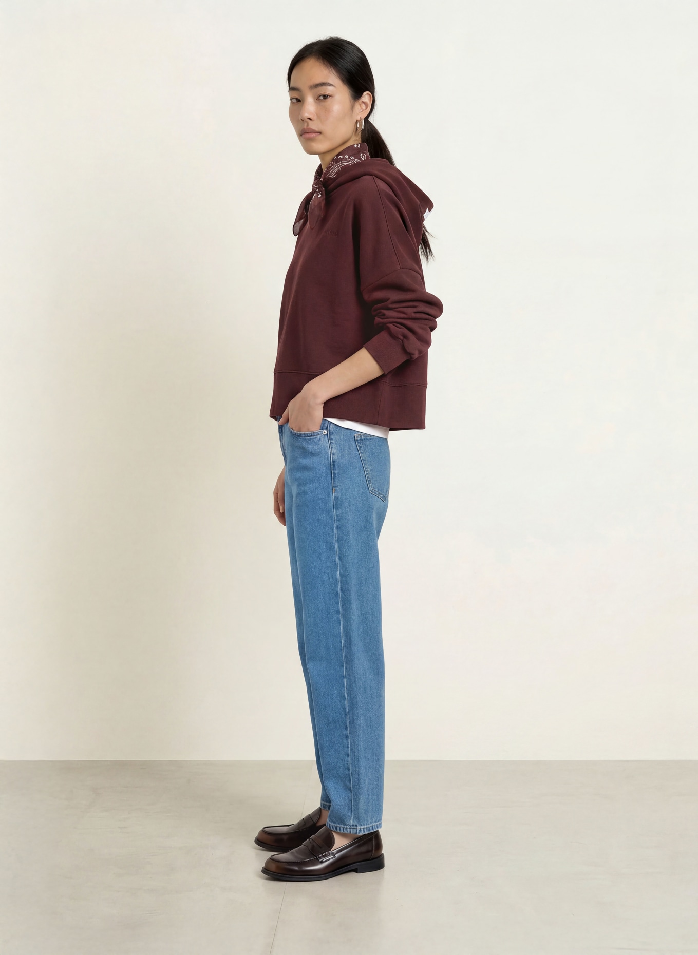 Marc O'Polo Hoodie: DUNKELROT