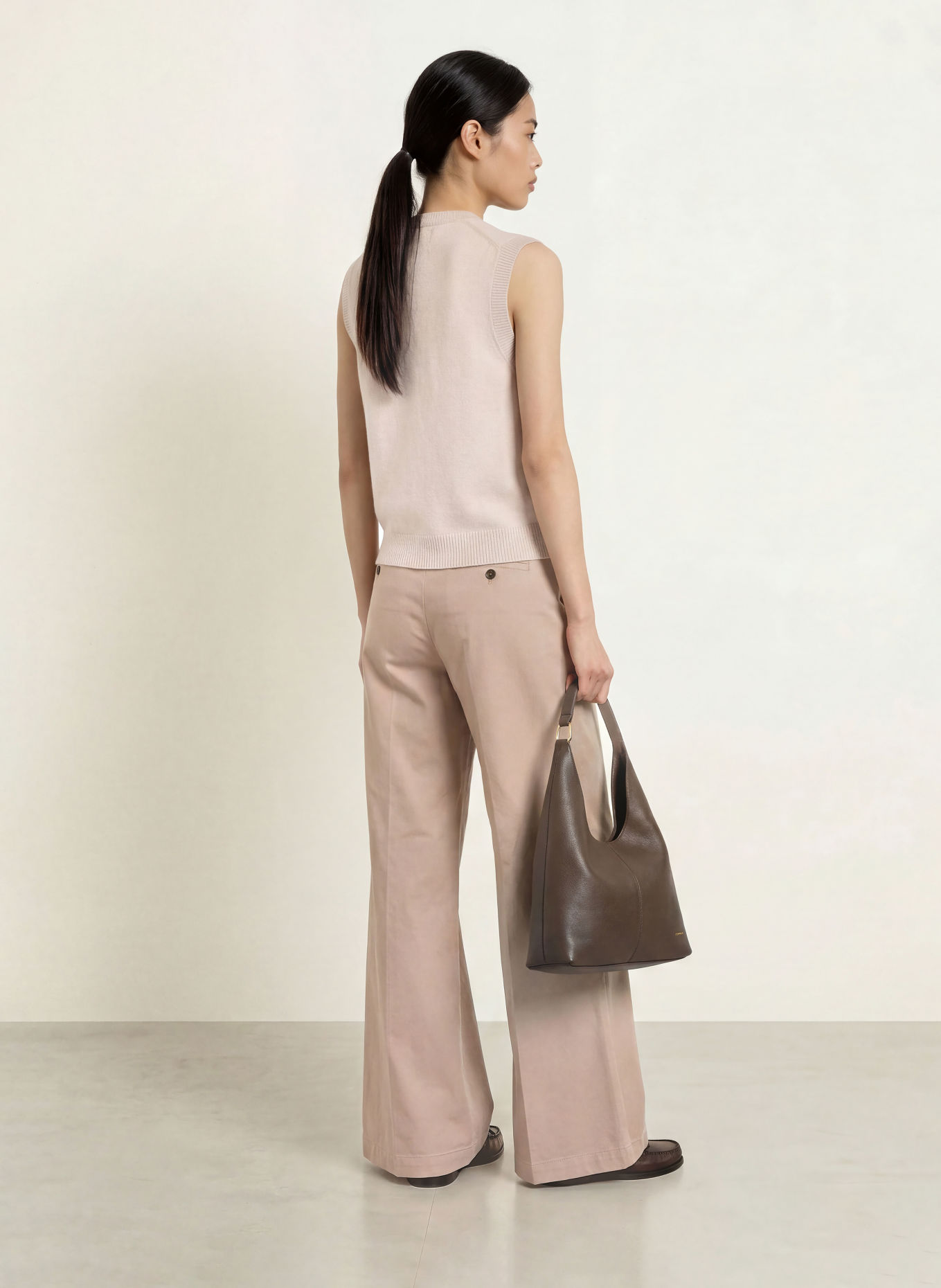 Marc O'Polo Strickweste aus Merinowolle: BEIGE