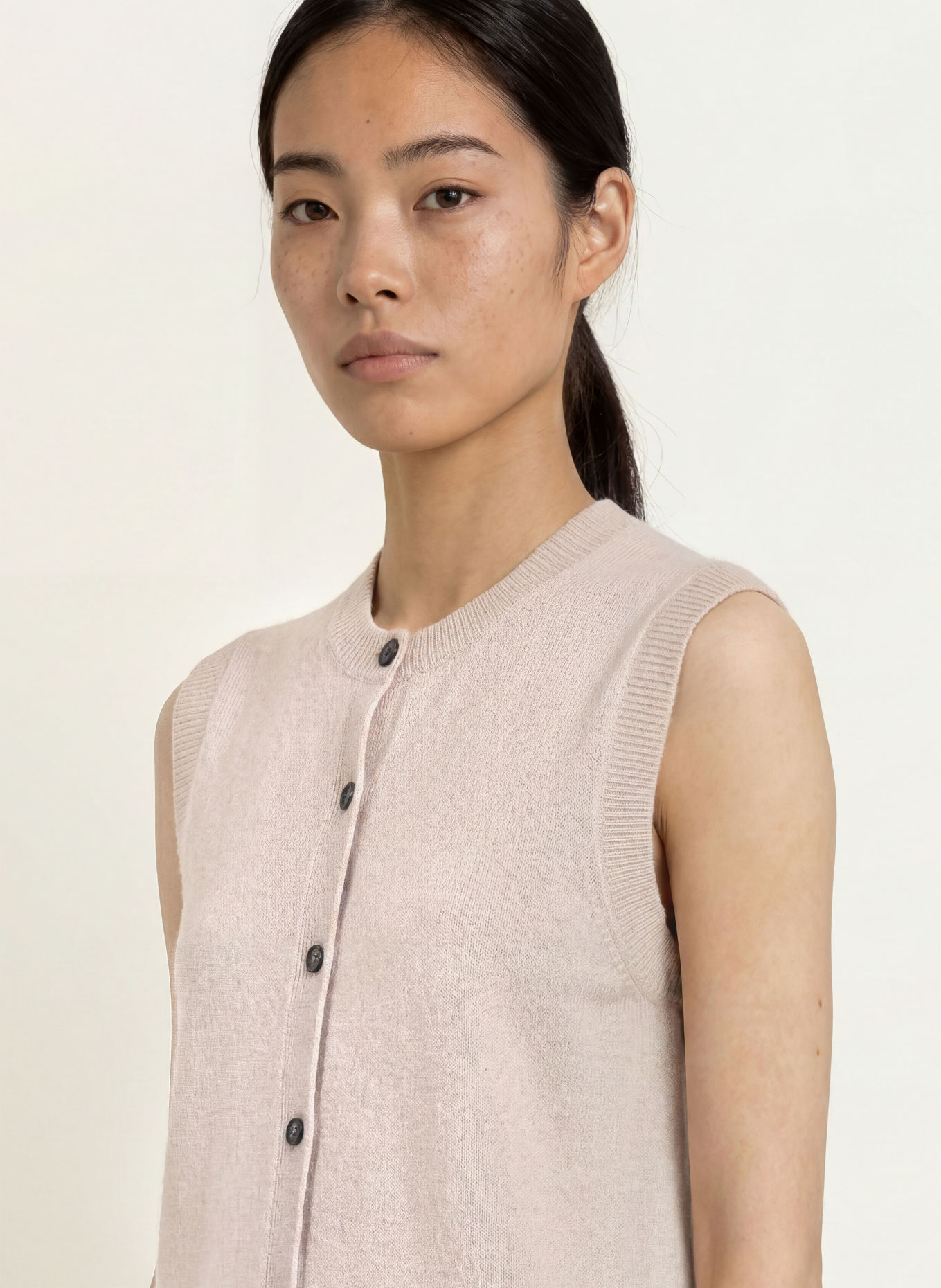 Marc O'Polo Strickweste aus Merinowolle: BEIGE