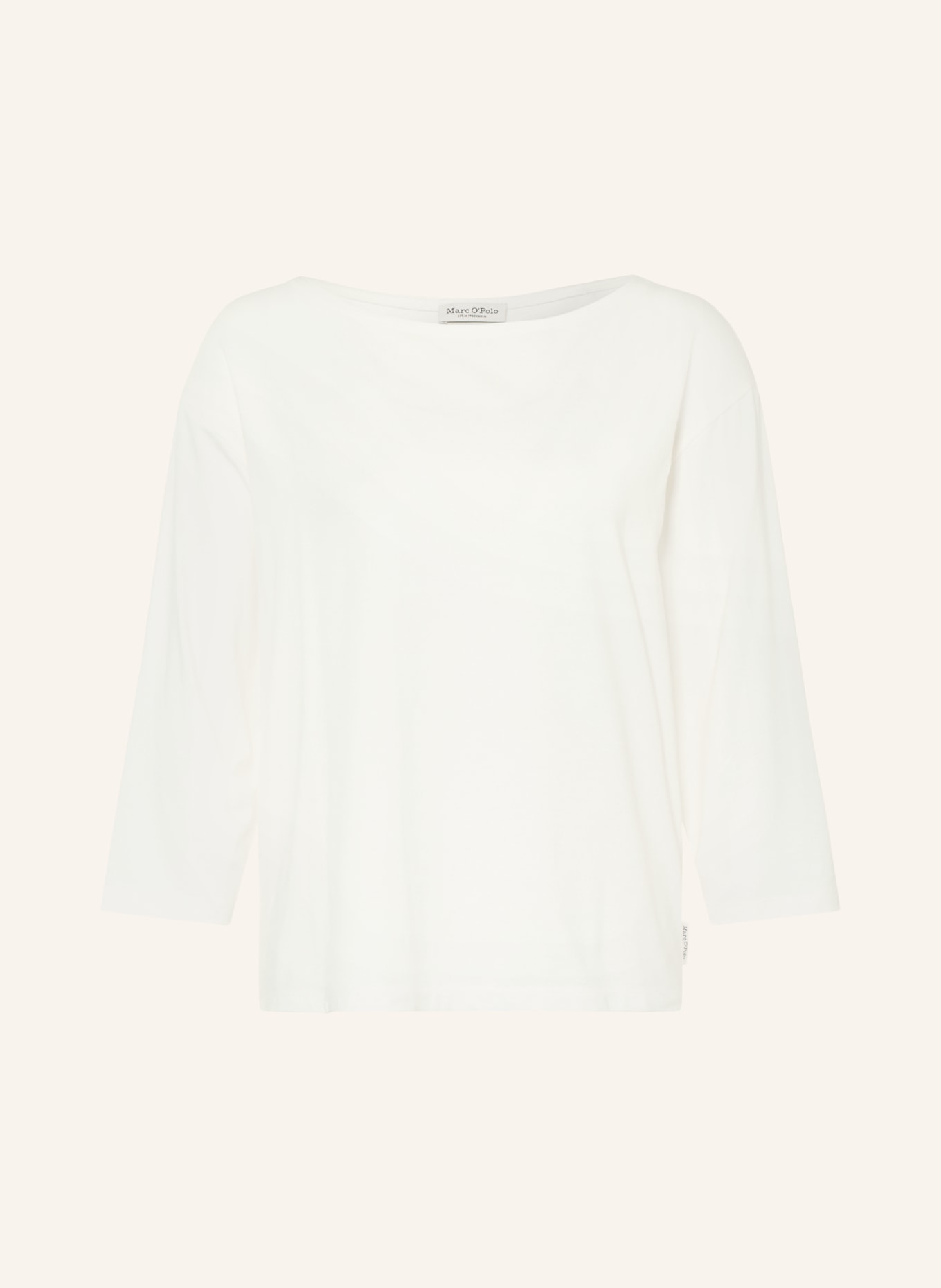 Marc O'Polo Shirt mit 3/4-Arm: WEISS