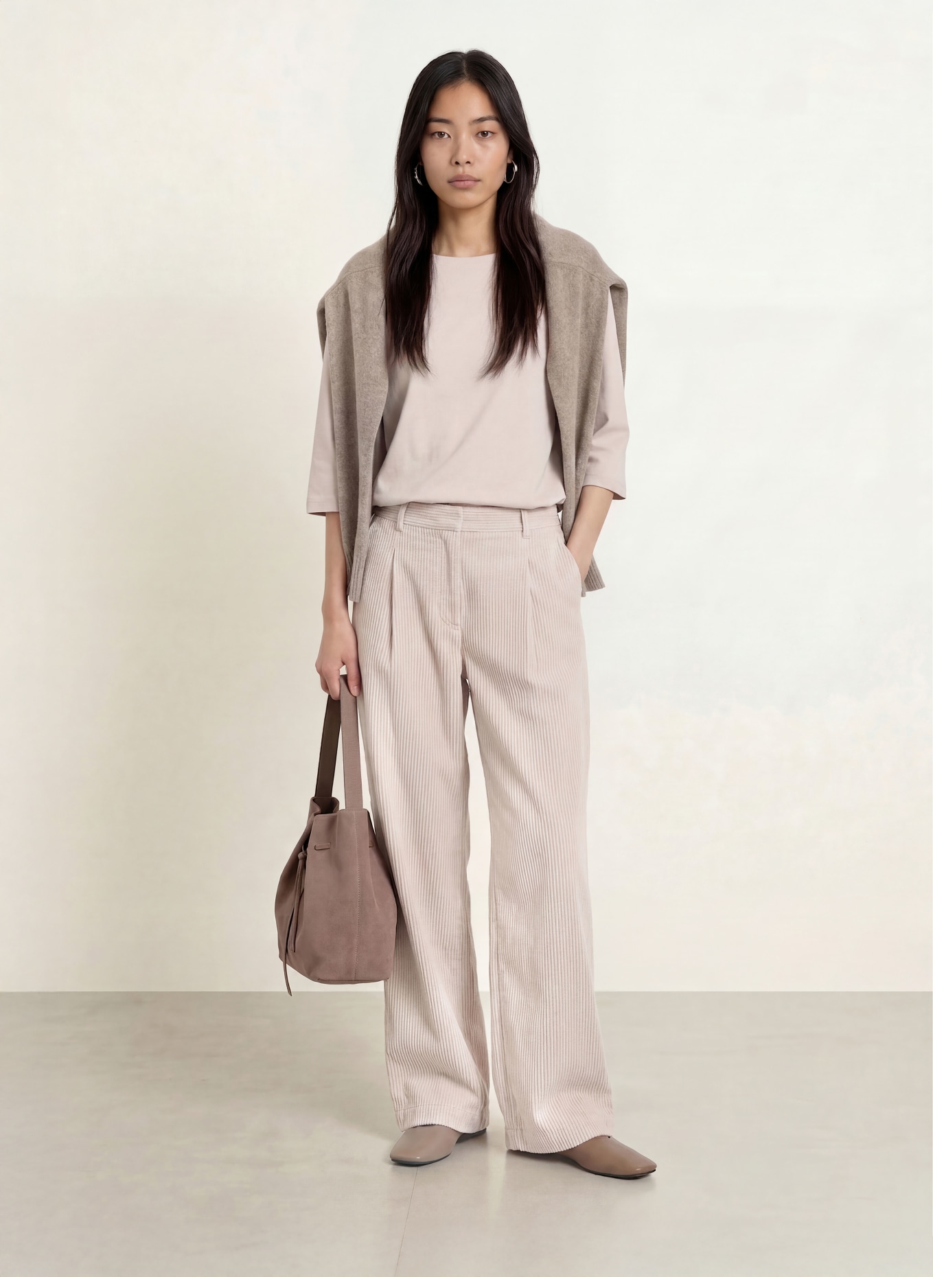 Marc O'Polo Shirt mit 3/4-Arm: BEIGE