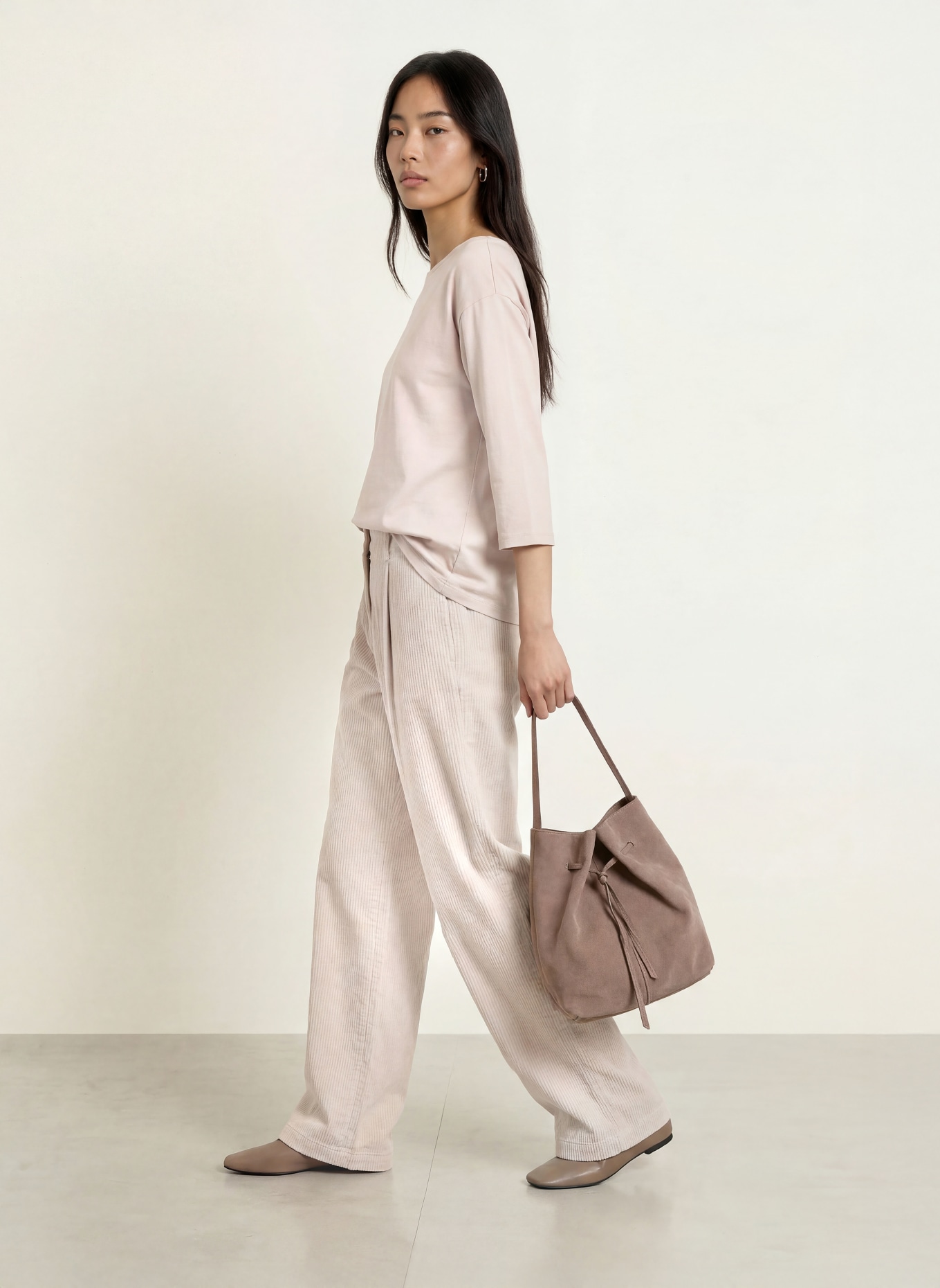 Marc O'Polo Shirt mit 3/4-Arm: BEIGE
