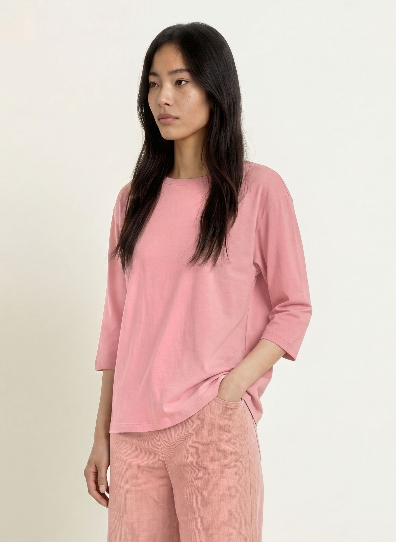 Marc O'Polo Shirt mit 3/4-Arm: ROSA