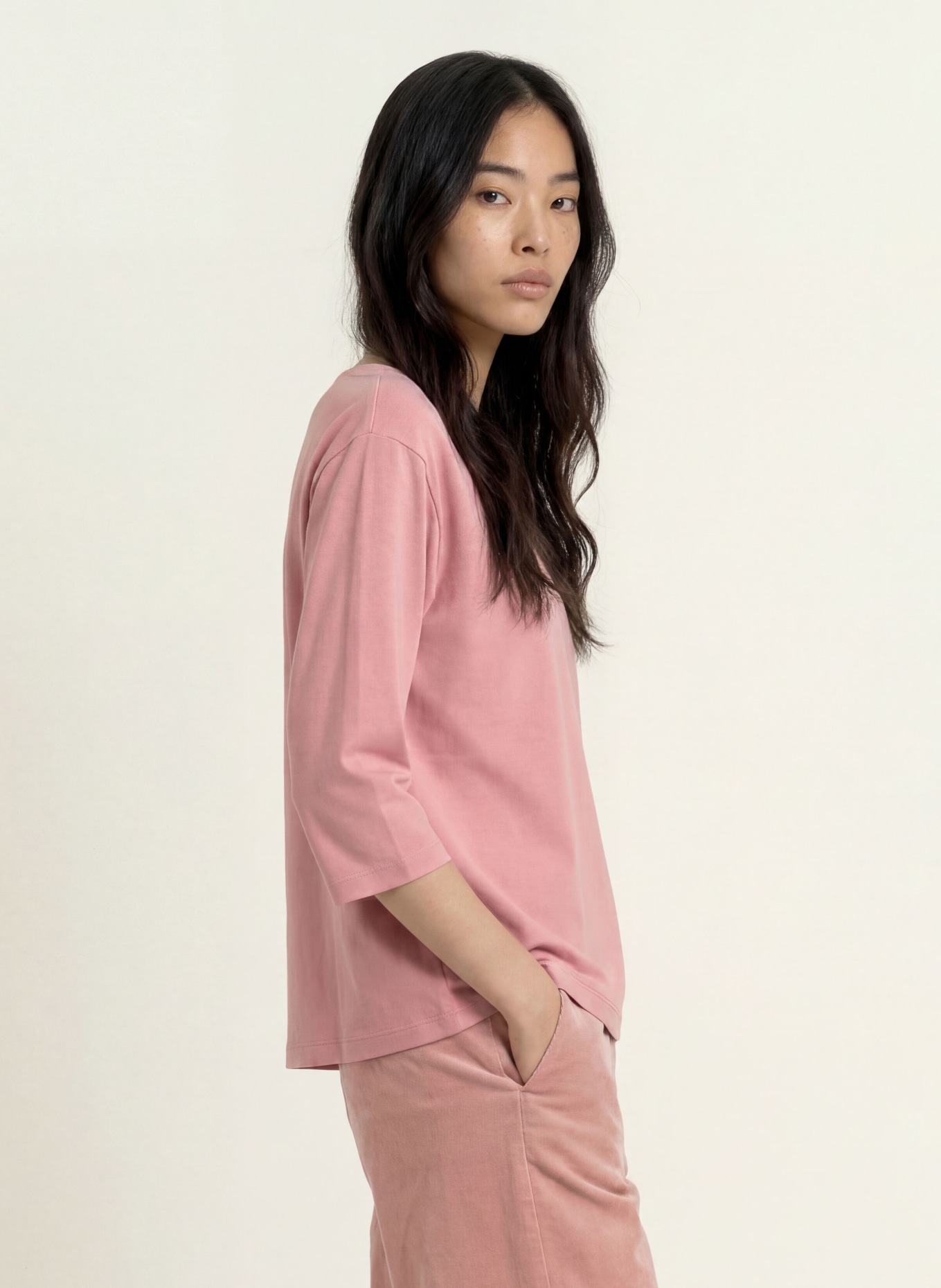 Marc O'Polo Shirt mit 3/4-Arm: ROSA