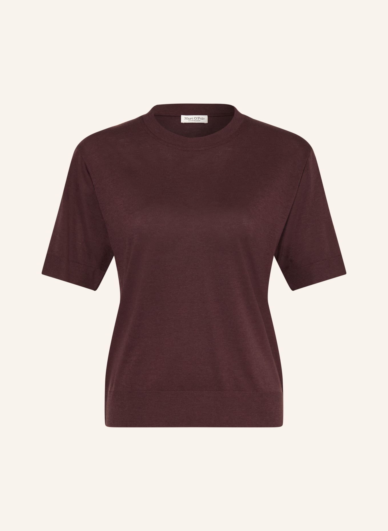 Marc O'Polo T-shirt: MARRON FONCÉ