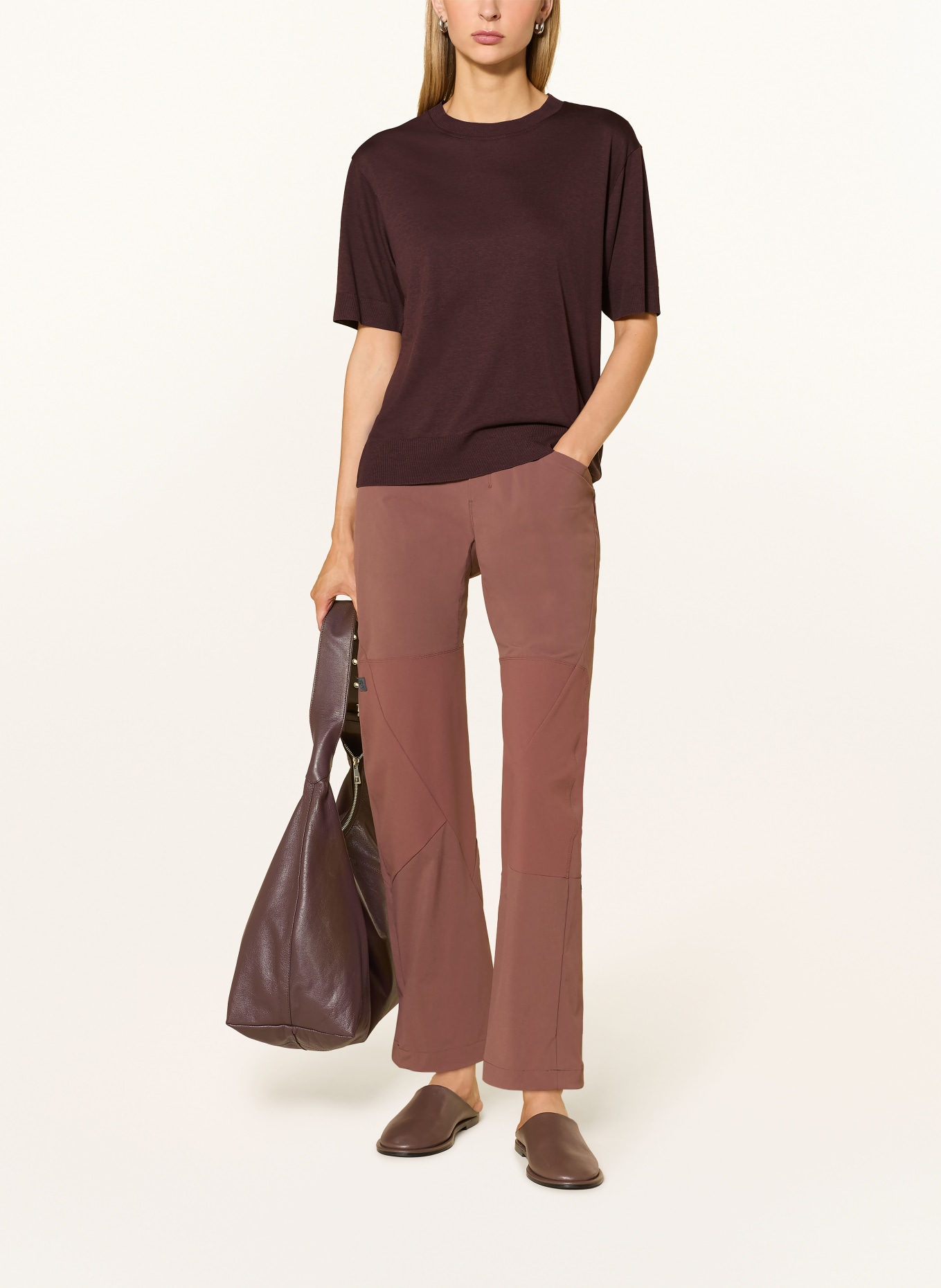 Marc O'Polo T-shirt: MARRON FONCÉ