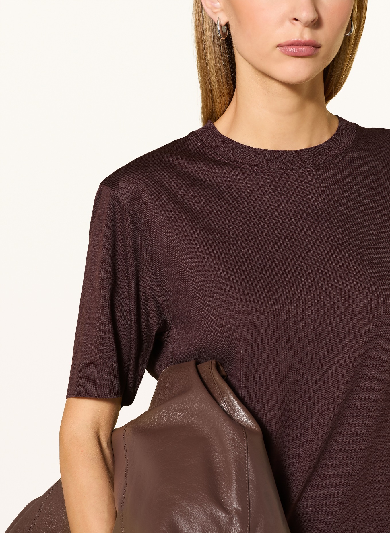 Marc O'Polo T-shirt: MARRON FONCÉ