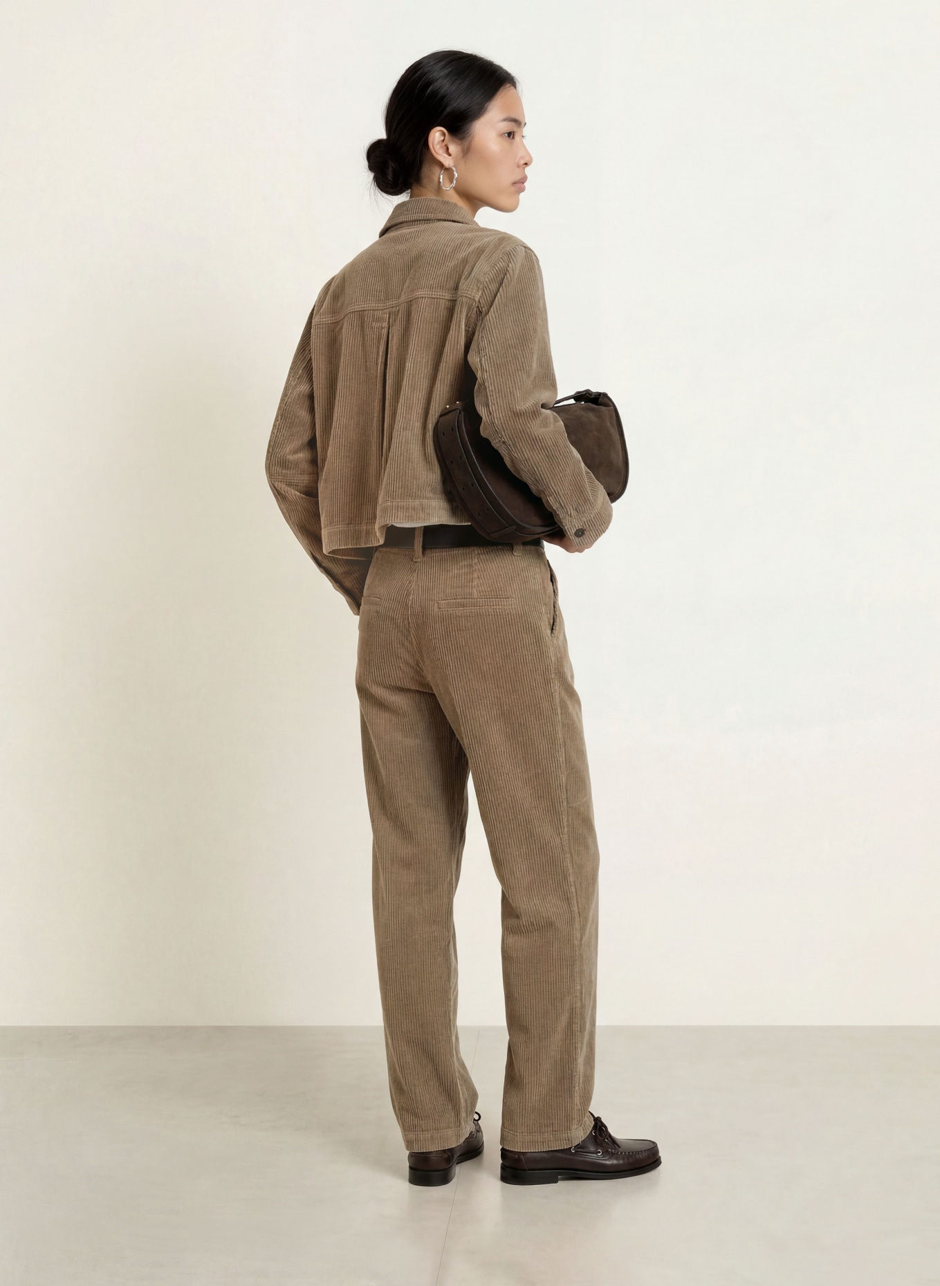 Marc O'Polo Marlenehose aus Cord: BEIGE