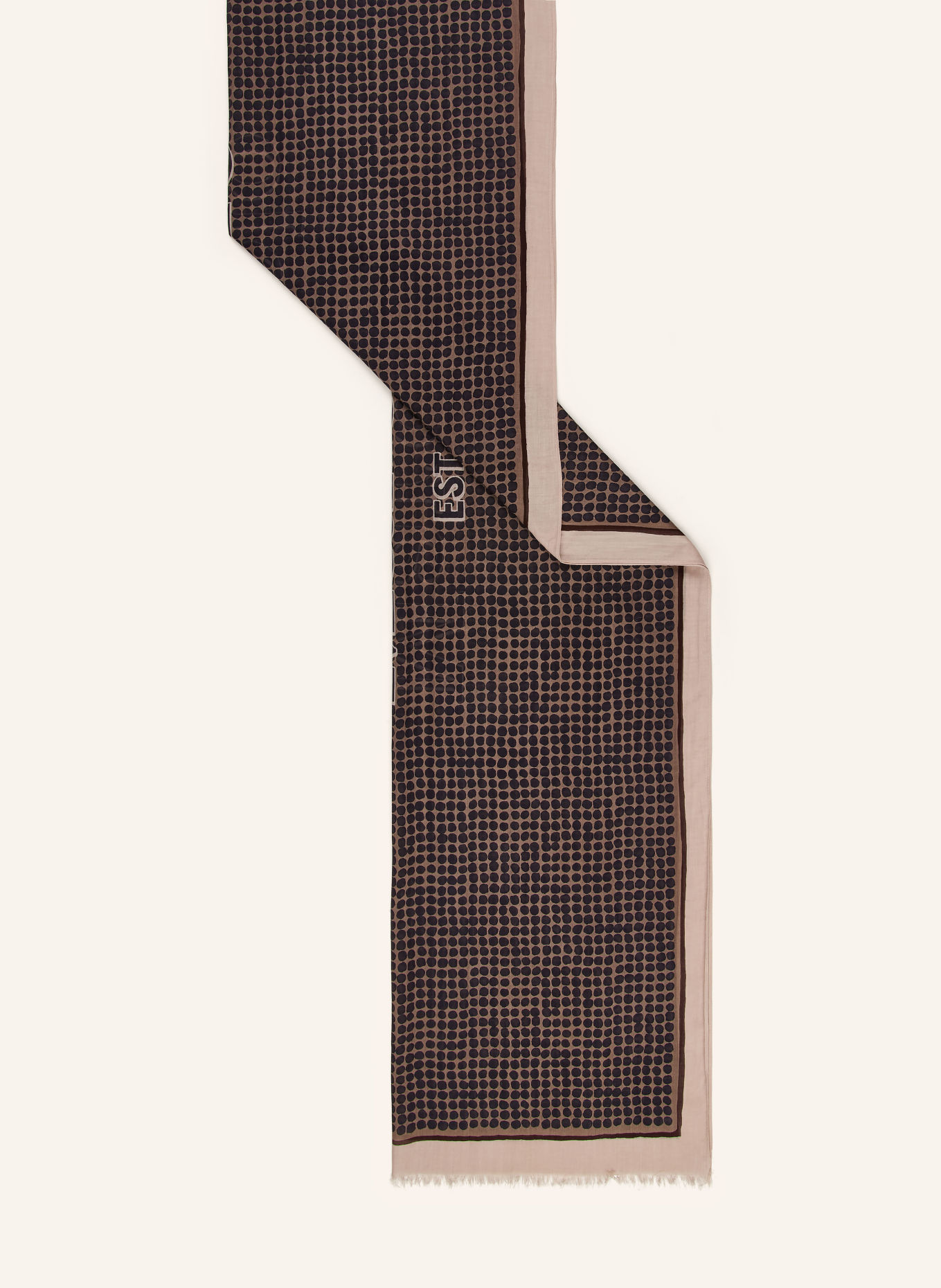 Marc O'Polo Schal: TAUPE / DUNKELBRAUN / SCHWARZ