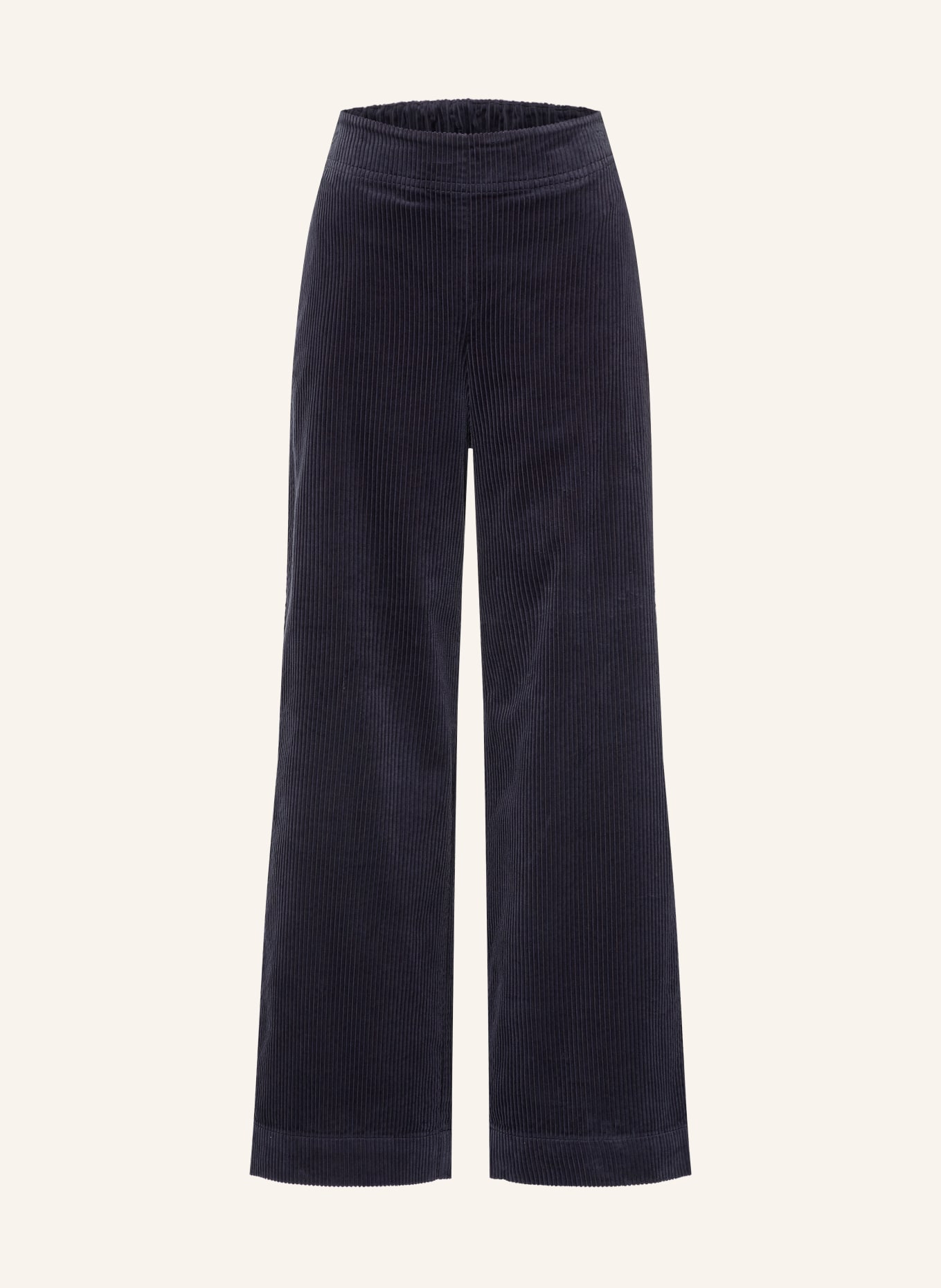Marc O'Polo Pantalon palazzo en velours côtelé: BLEU FONCÉ