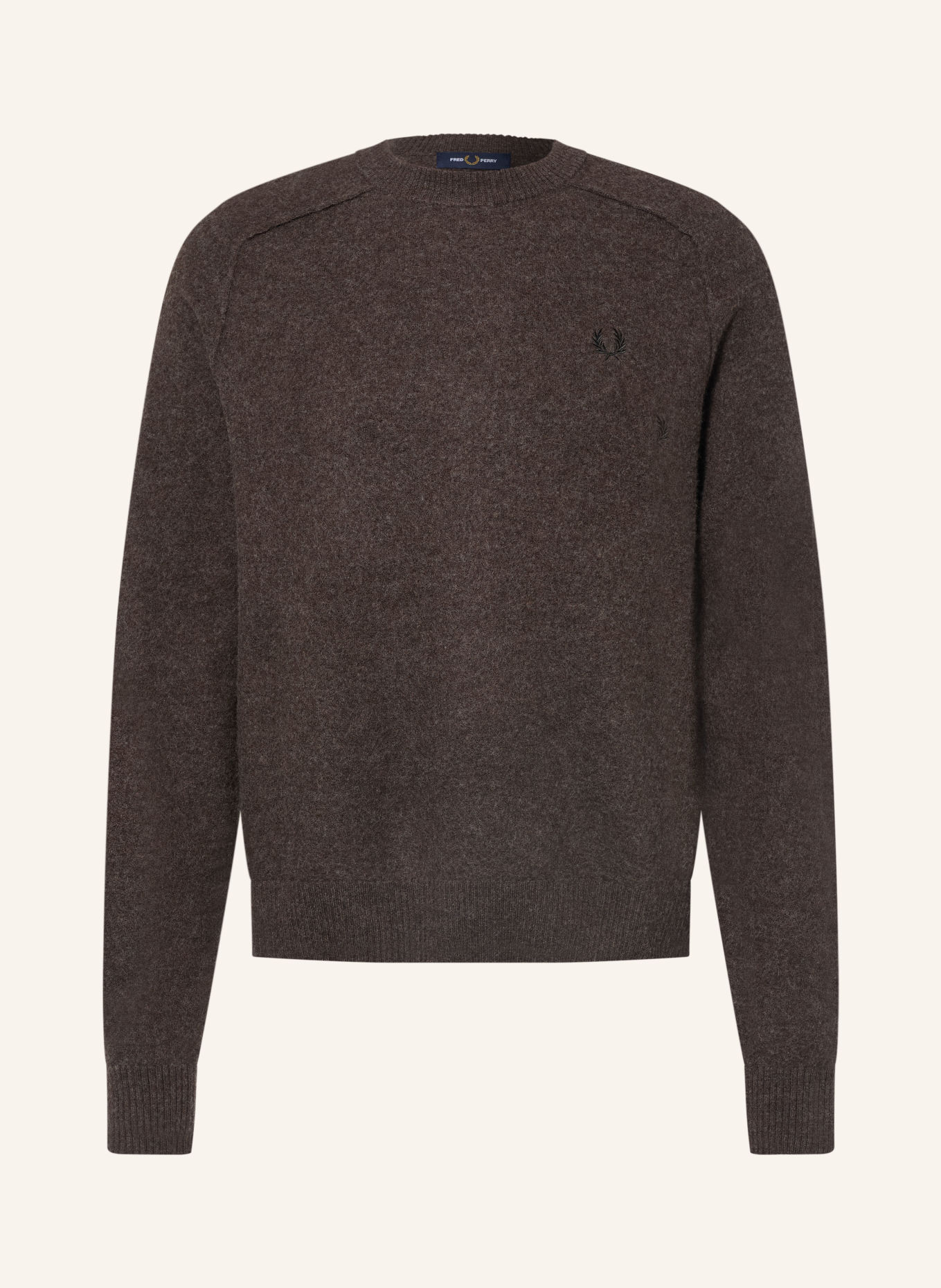 FRED PERRY Trui van merinowol: MARRON FONCÉ