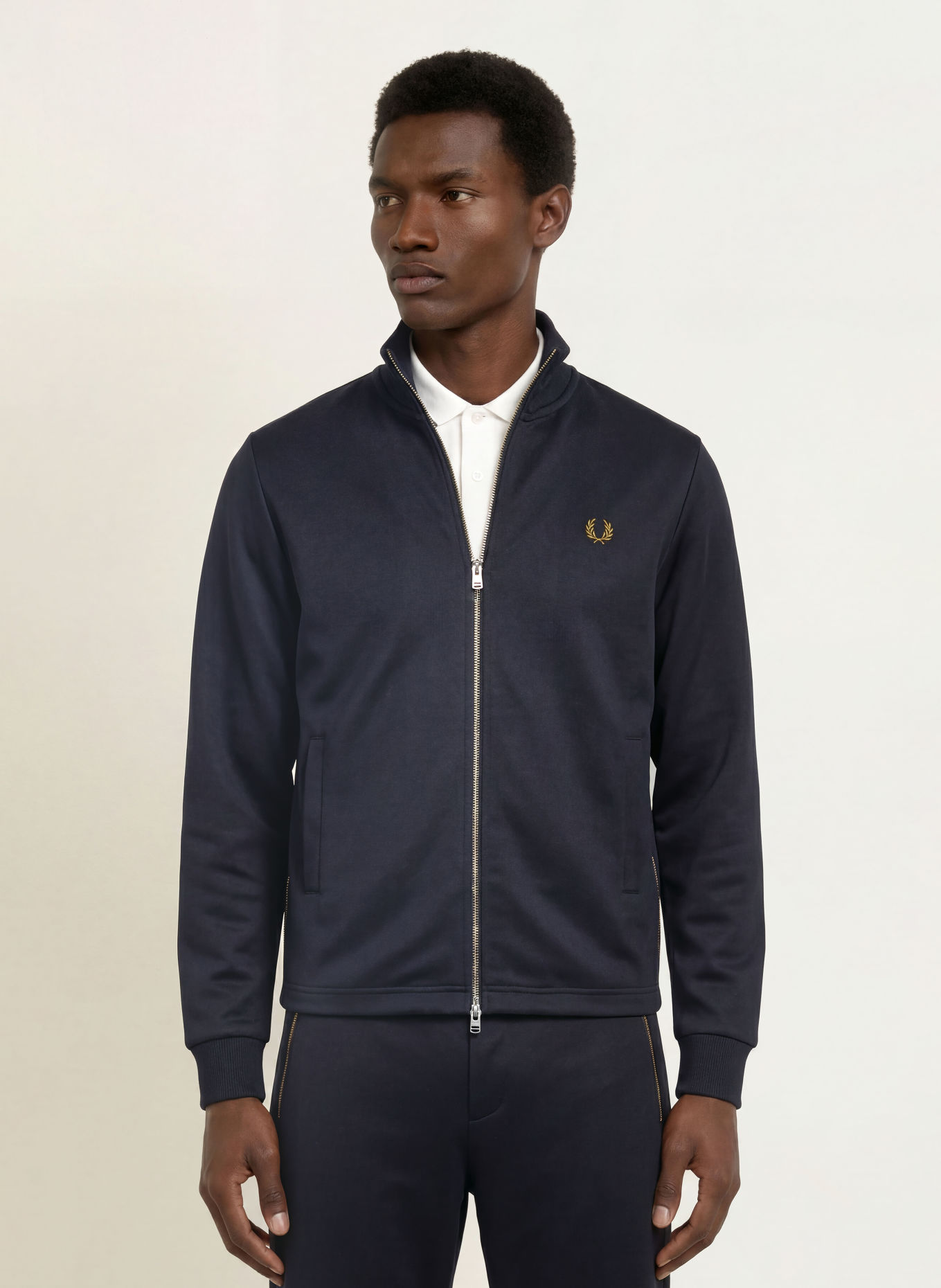 FRED PERRY Trainingsjas: DONKERBLAUW
