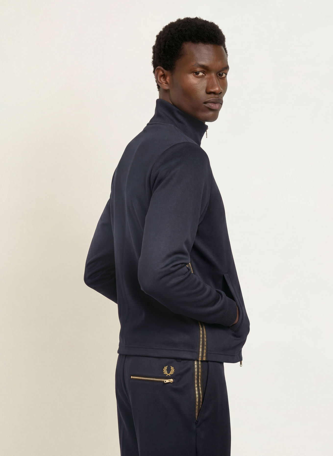 FRED PERRY Trainingsjas: DONKERBLAUW