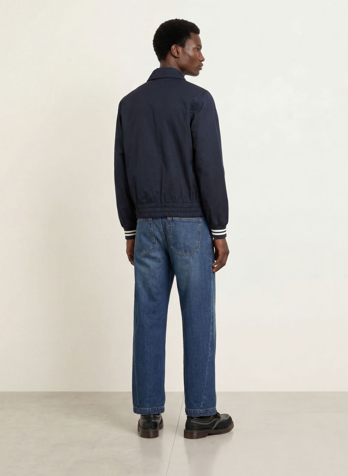 FRED PERRY Blouson: DONKERBLAUW / WIT