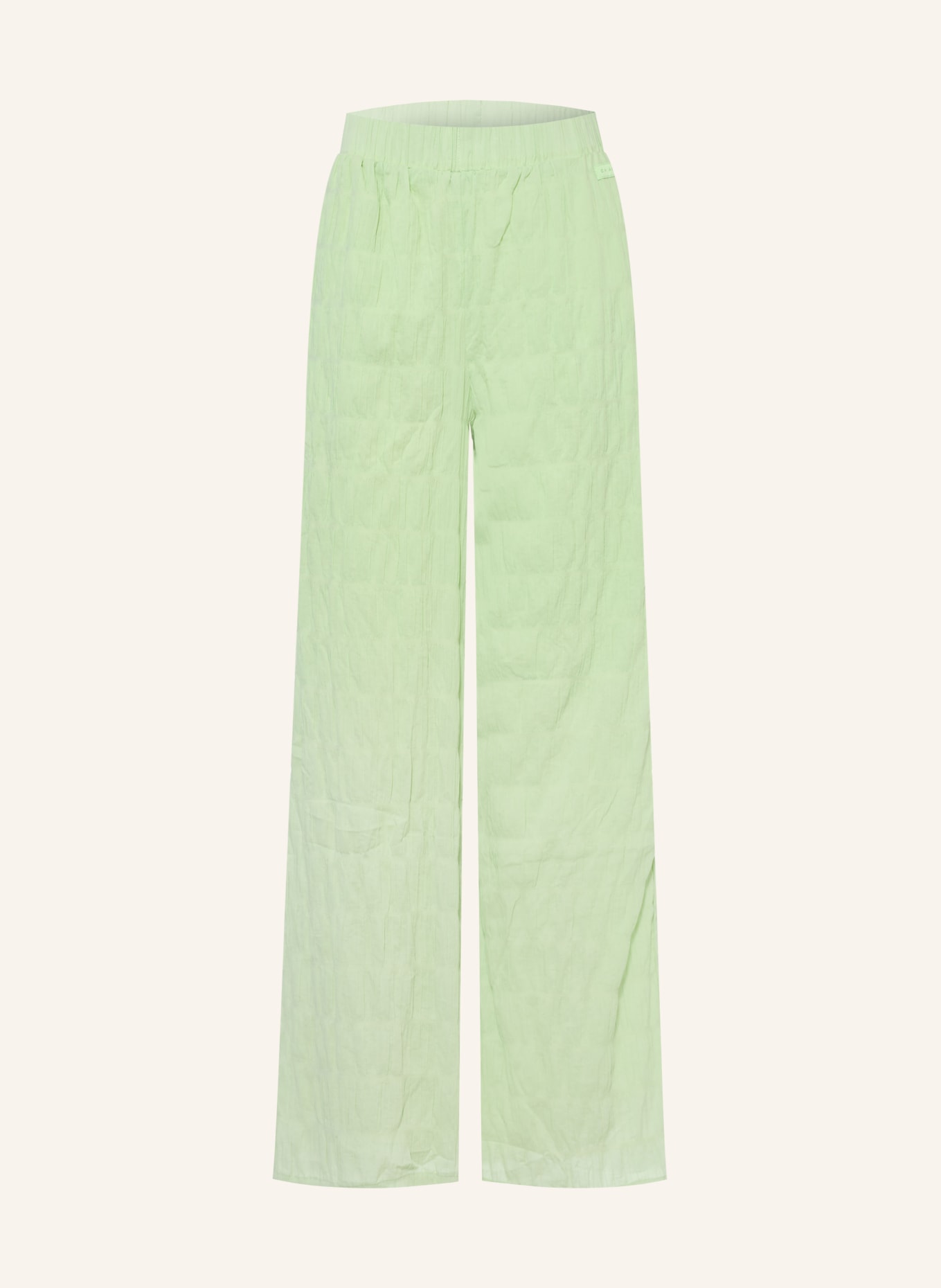 OH APRIL FLORIS Trousers: LIGHT GREEN