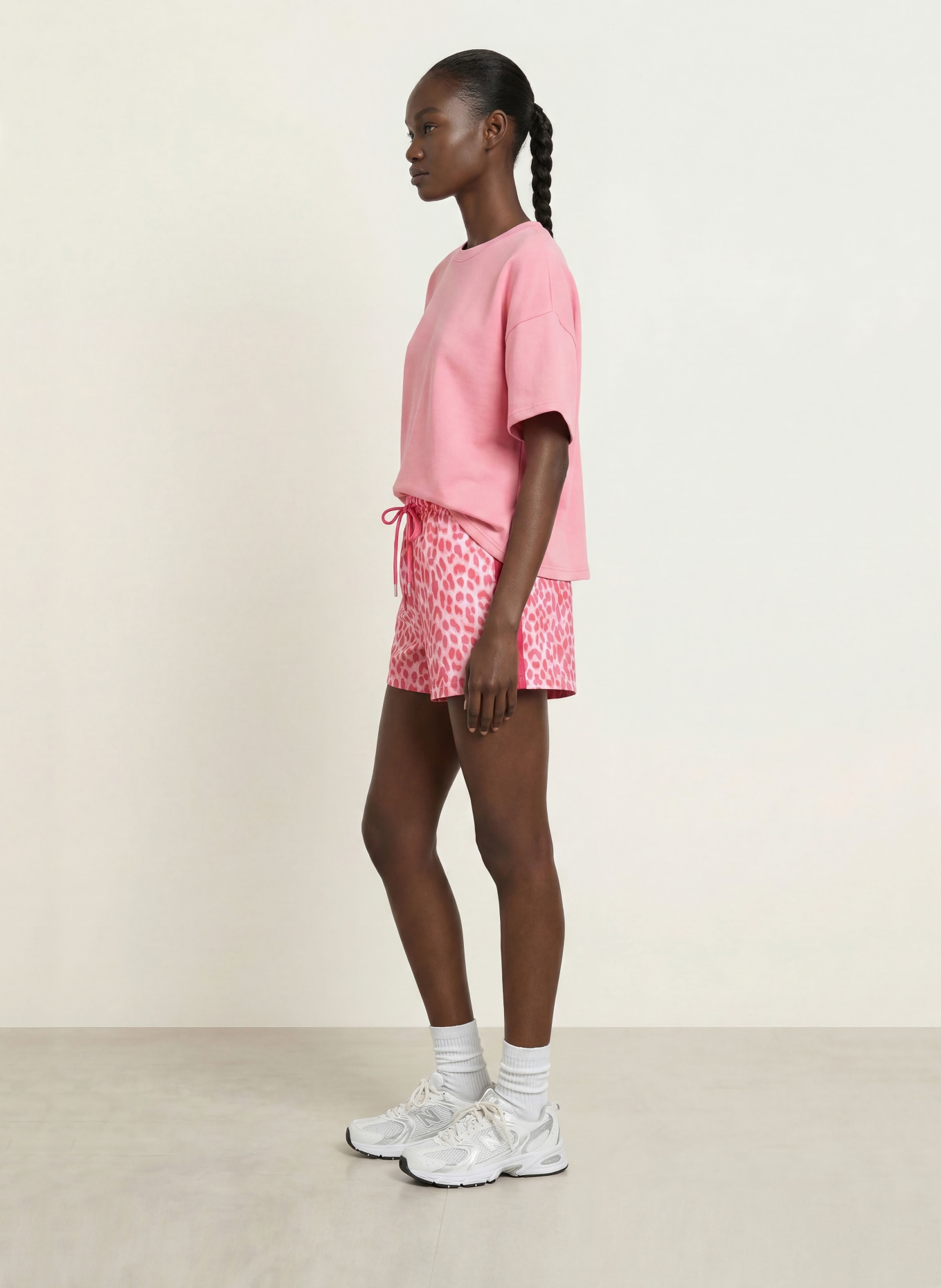 OH APRIL Shorts KEAL mit Galonstreifen: PINK / ROSA