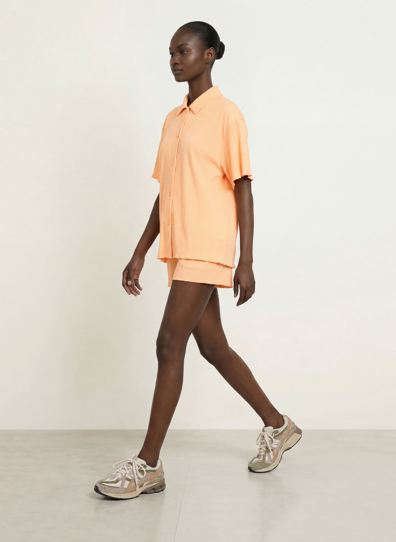 OH APRIL Hemdbluse FLEUR aus Jersey: HELLORANGE