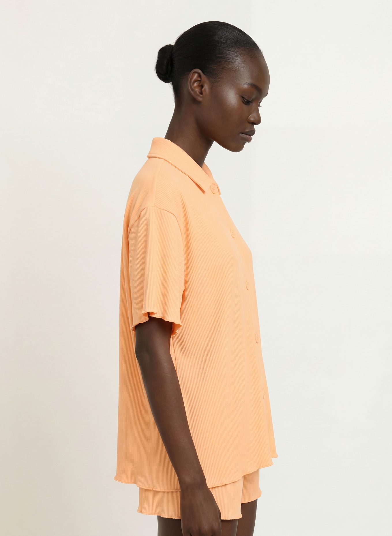 OH APRIL Hemdbluse FLEUR aus Jersey: HELLORANGE