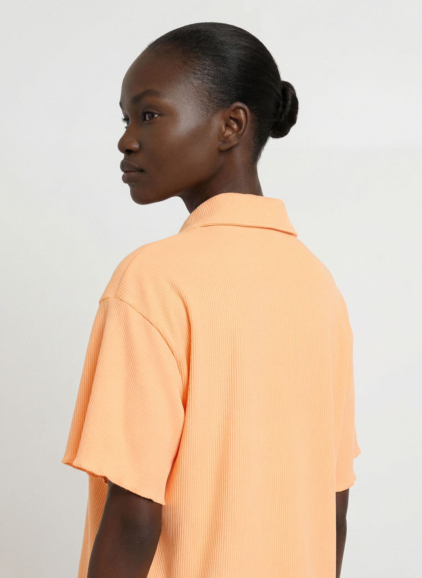 OH APRIL Hemdbluse FLEUR aus Jersey: HELLORANGE