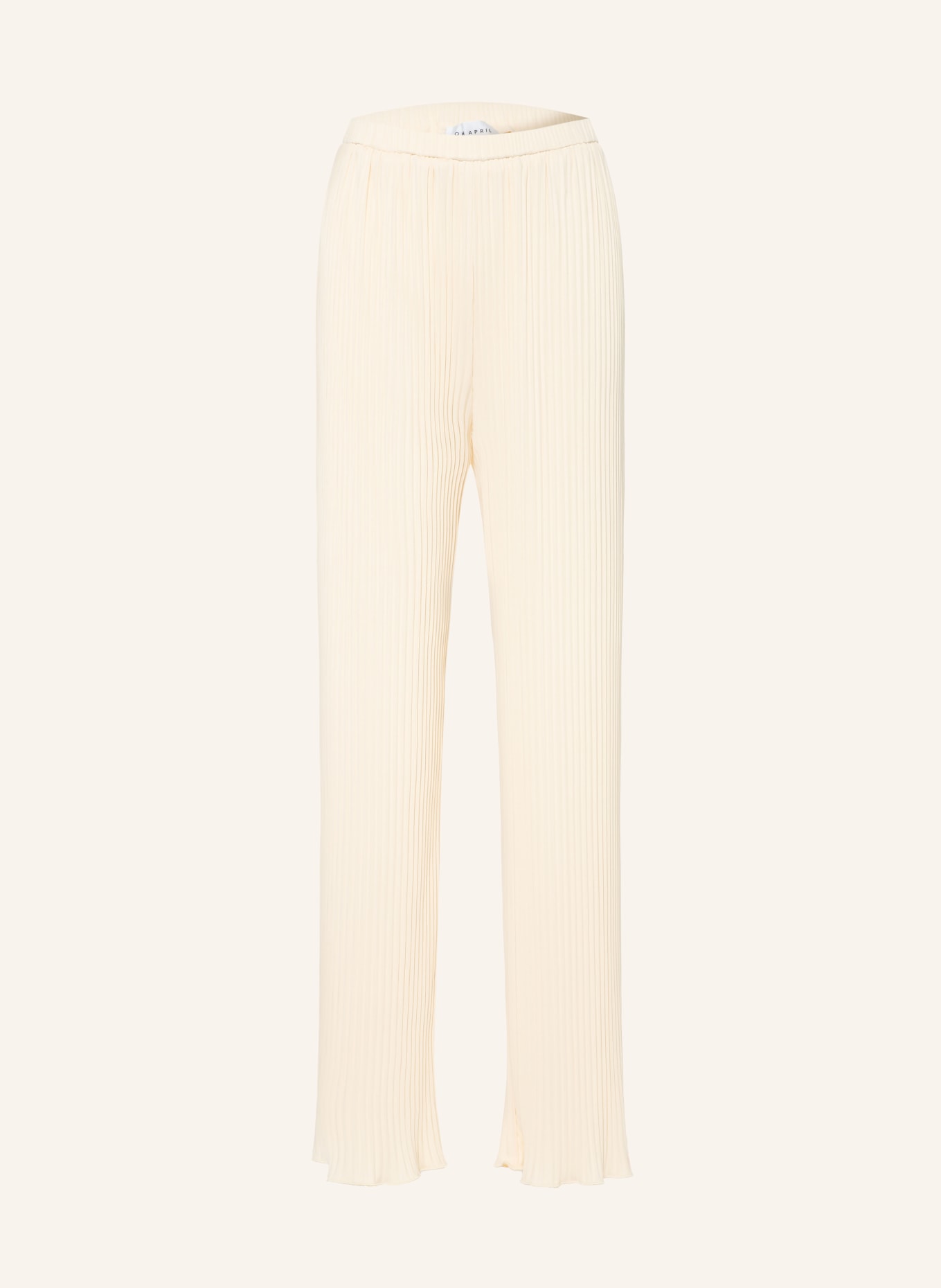 OH APRIL Plisseehose KIERA: CREME