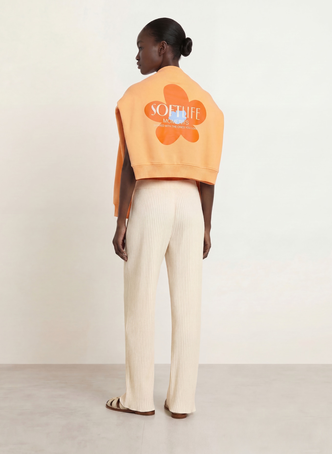 OH APRIL Plisseehose KIERA: CREME