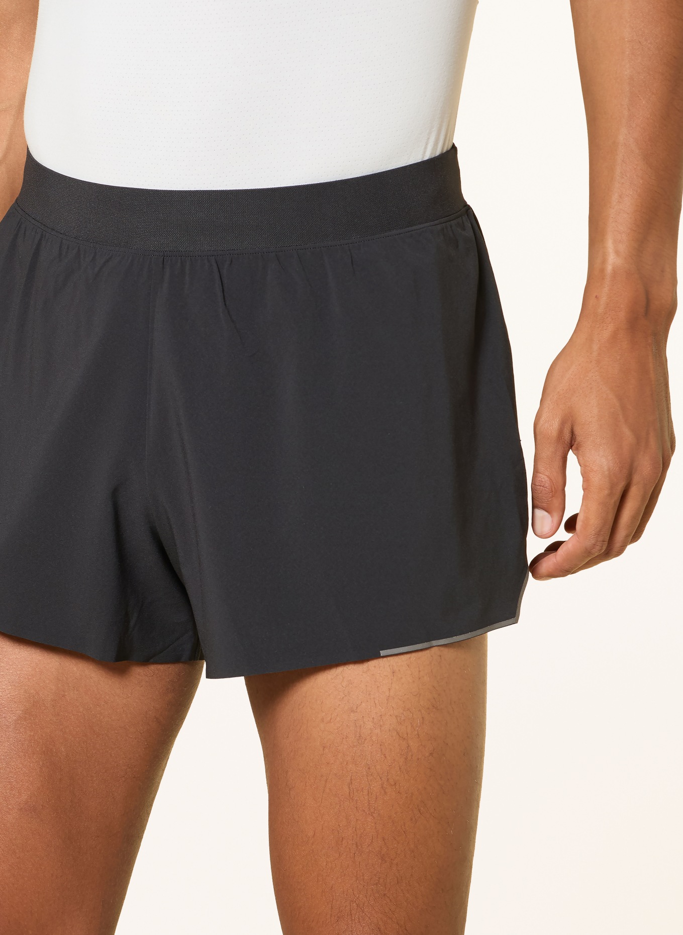 lululemon 2-in-1 trainingsshort FAST AND FREE SPLIT: ZWART