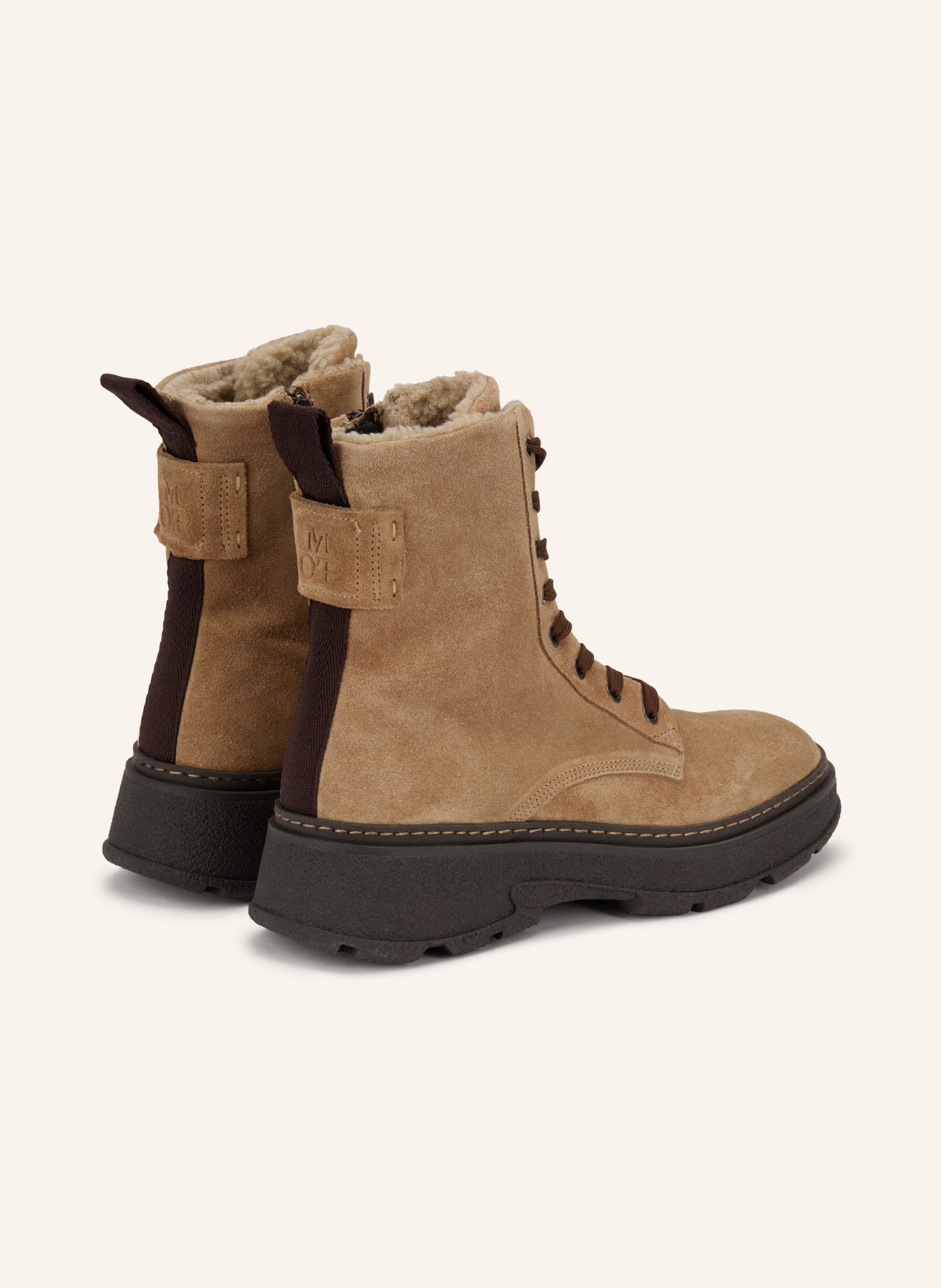 Marc O'Polo Boots à lacets ELISA: BEIGE / MARRON