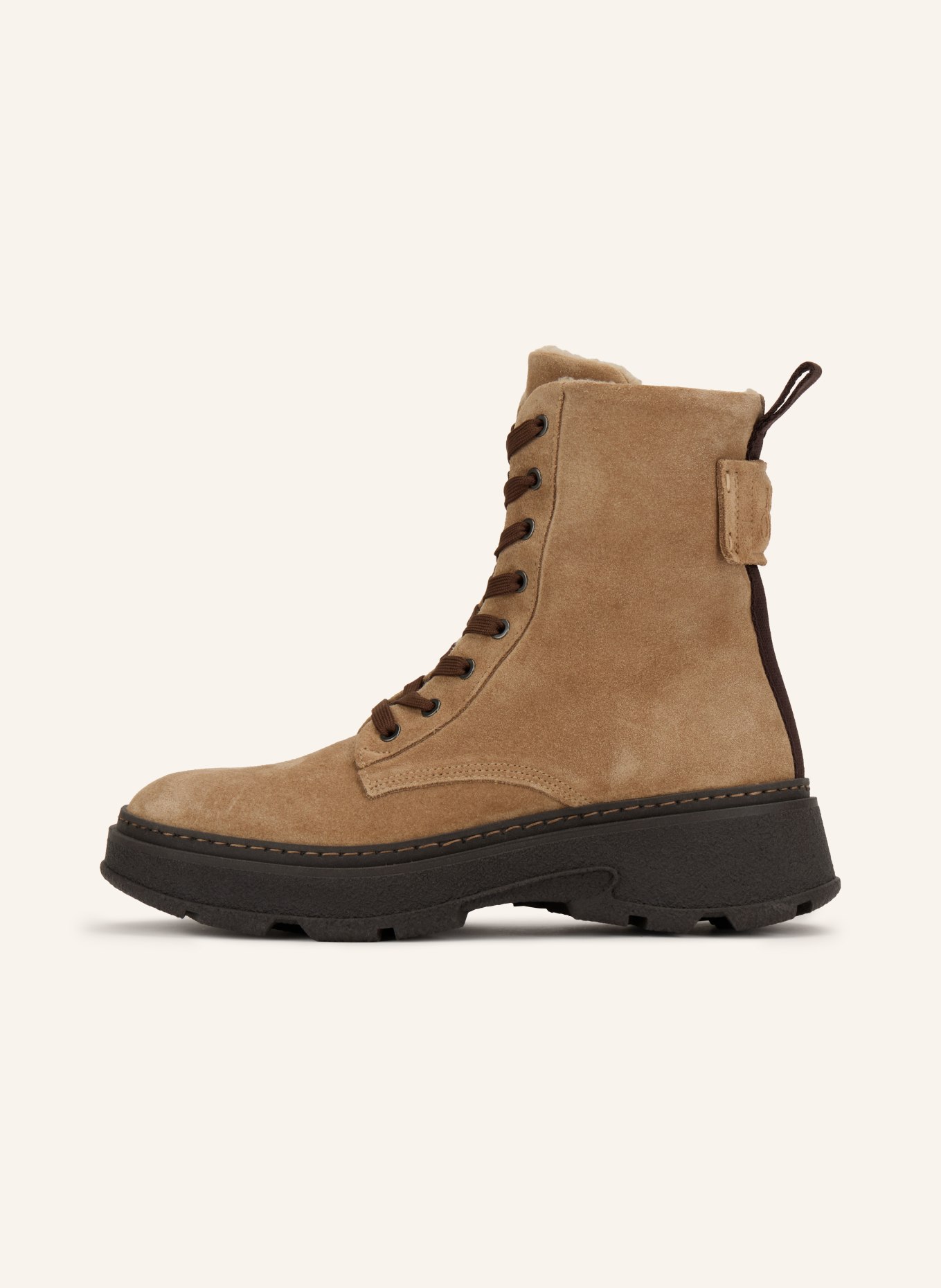 Marc O'Polo Boots à lacets ELISA: BEIGE / MARRON