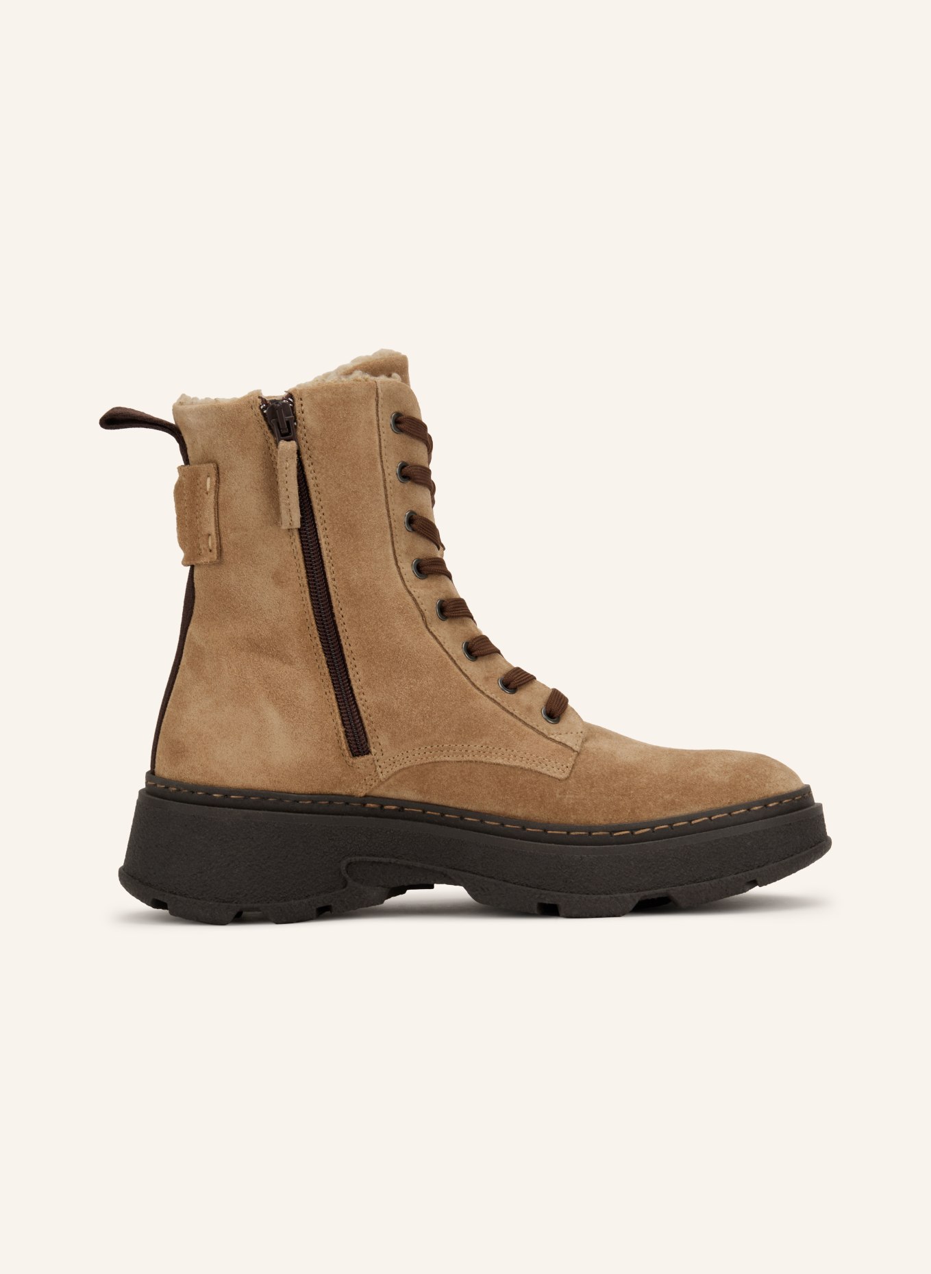 Marc O'Polo Boots à lacets ELISA: BEIGE / MARRON
