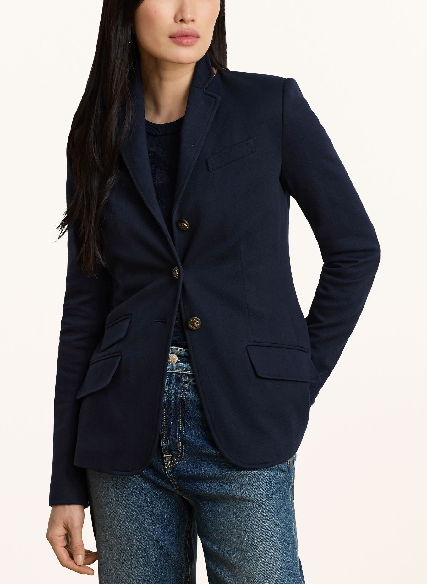 LAUREN RALPH LAUREN Blazer MARCELINE: DONKERBLAUW