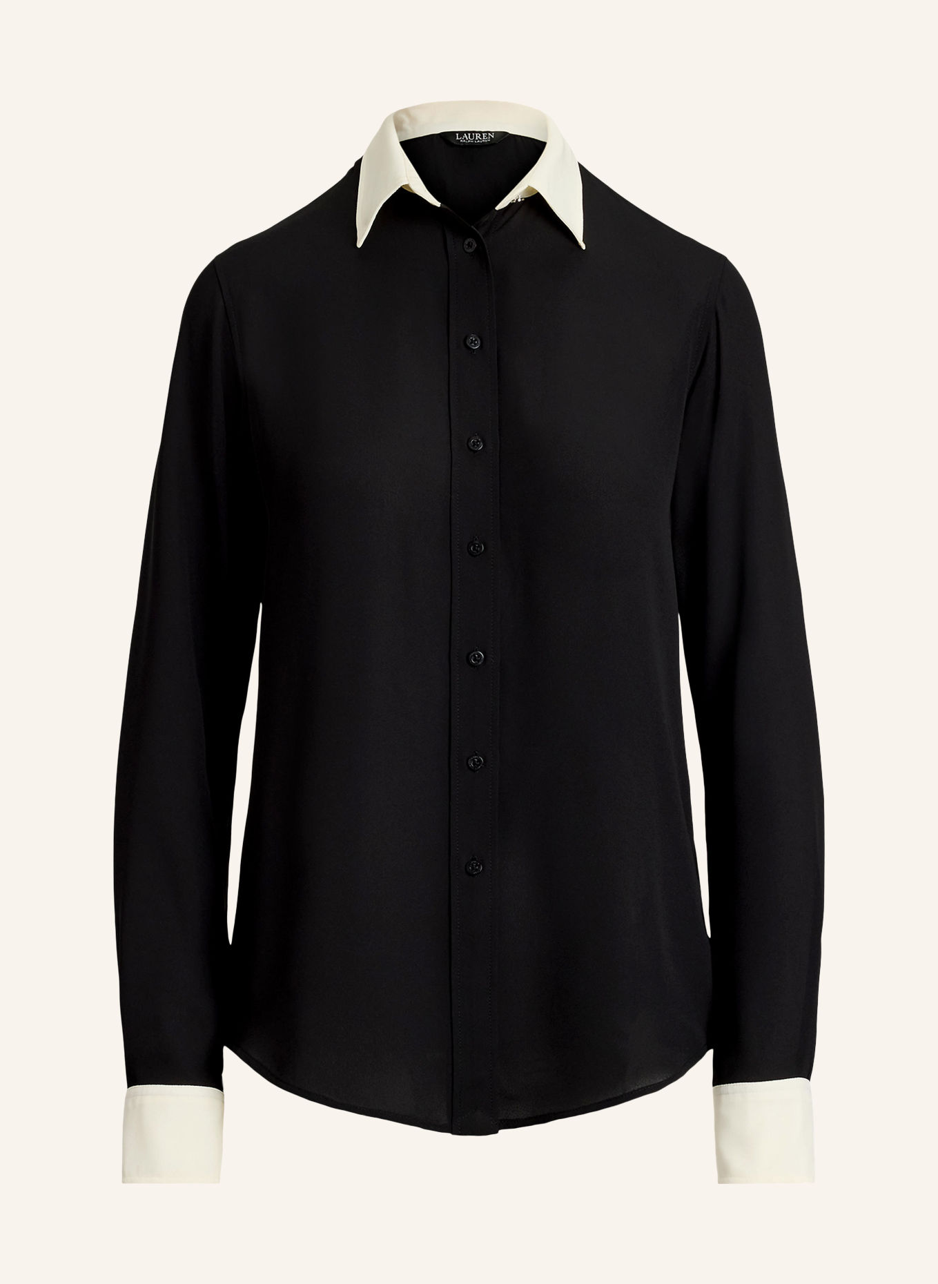 LAUREN RALPH LAUREN JAMELKO Shirt blouse: BLACK / WHITE