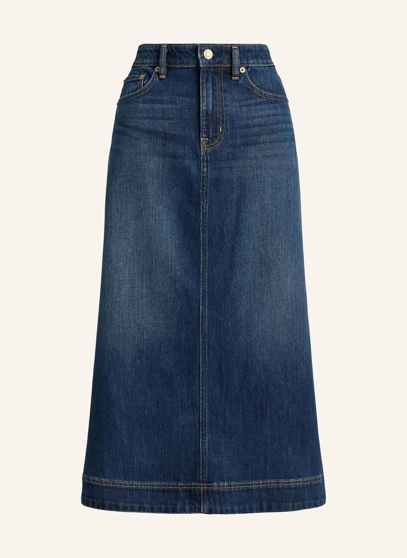 LAUREN RALPH LAUREN Jeansrock: BLAU