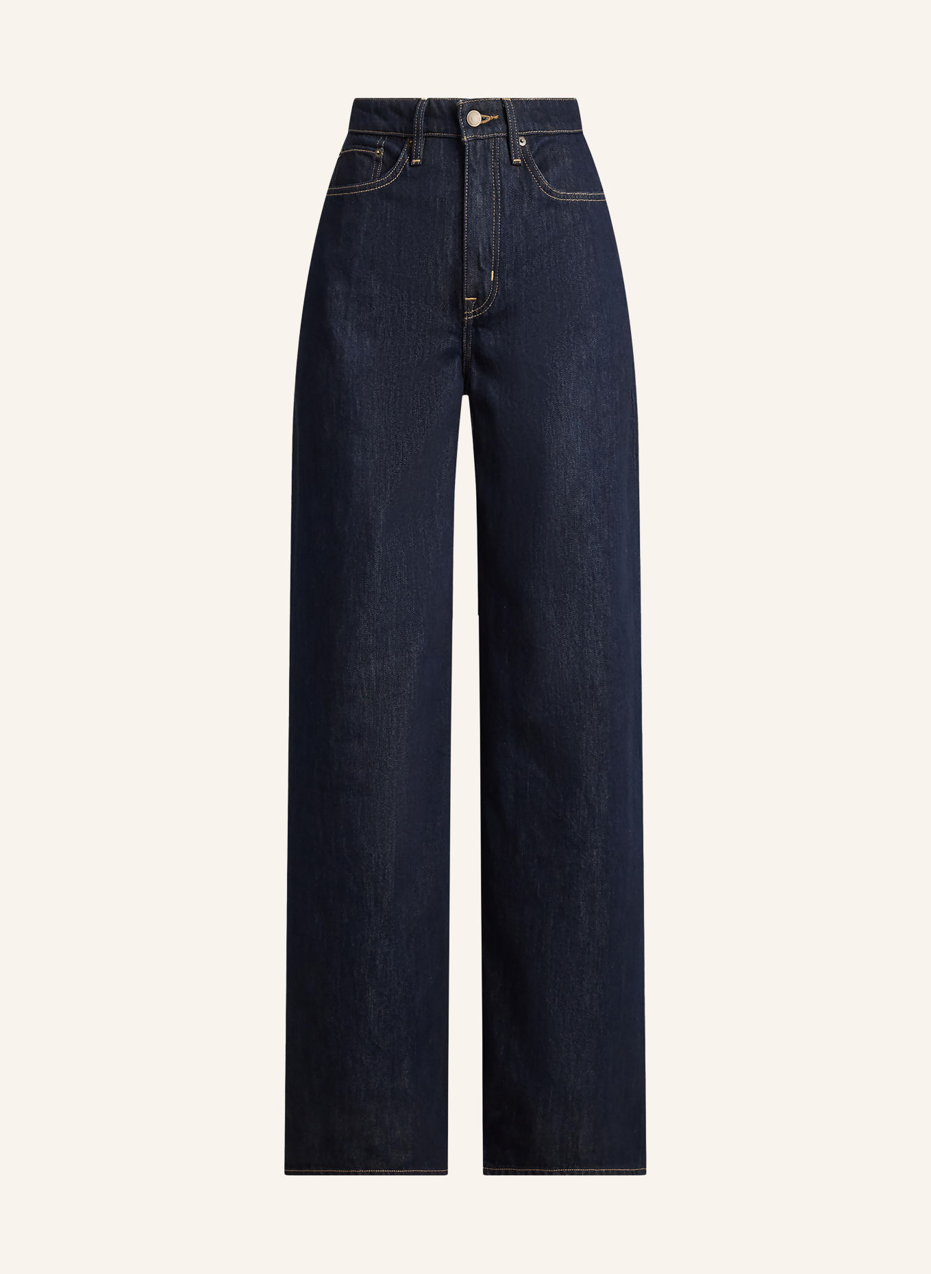 LAUREN RALPH LAUREN Wide Leg Jeans: 001 RINSE WASH