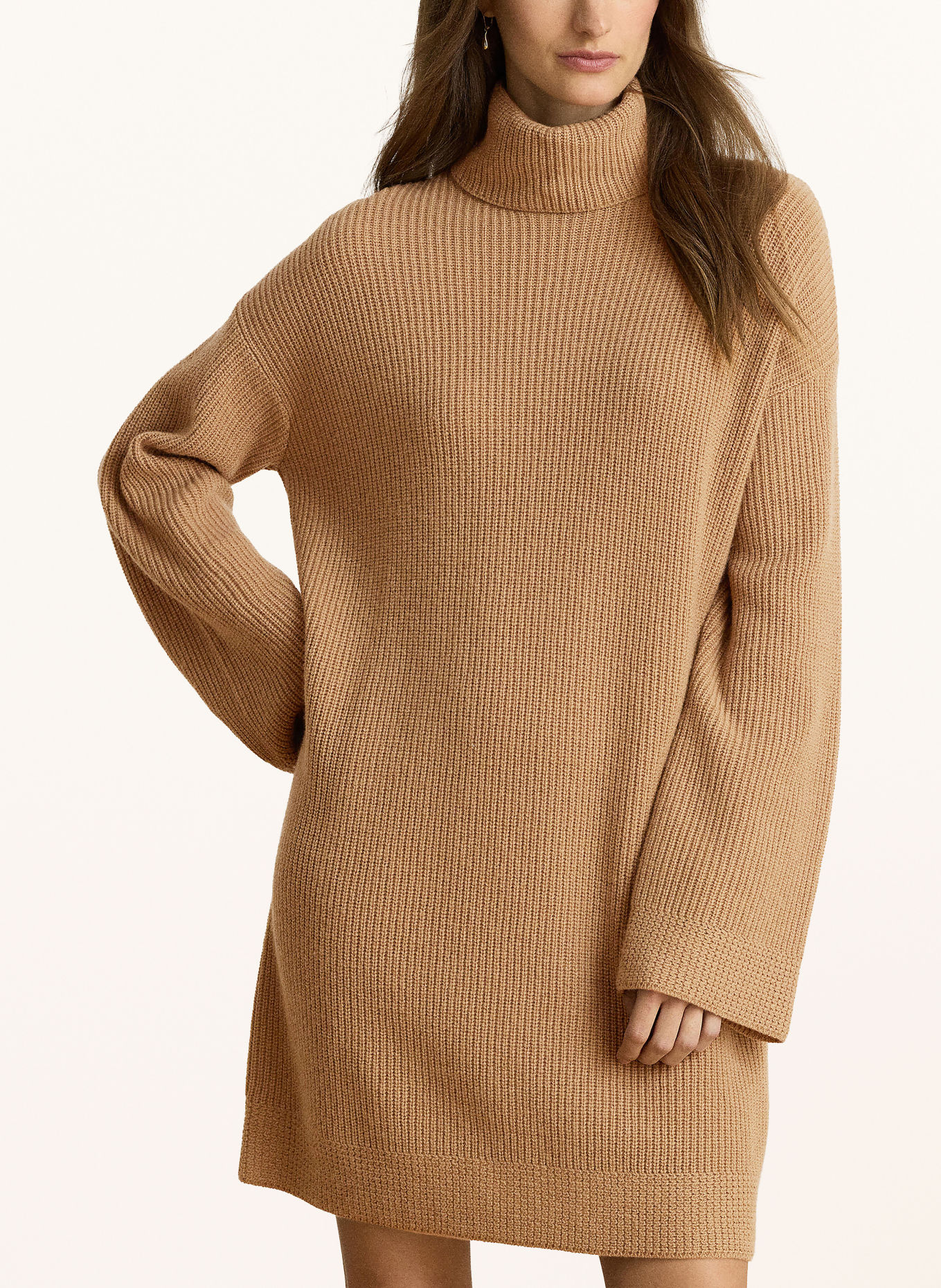 LAUREN RALPH LAUREN Knit Dress: CAMEL