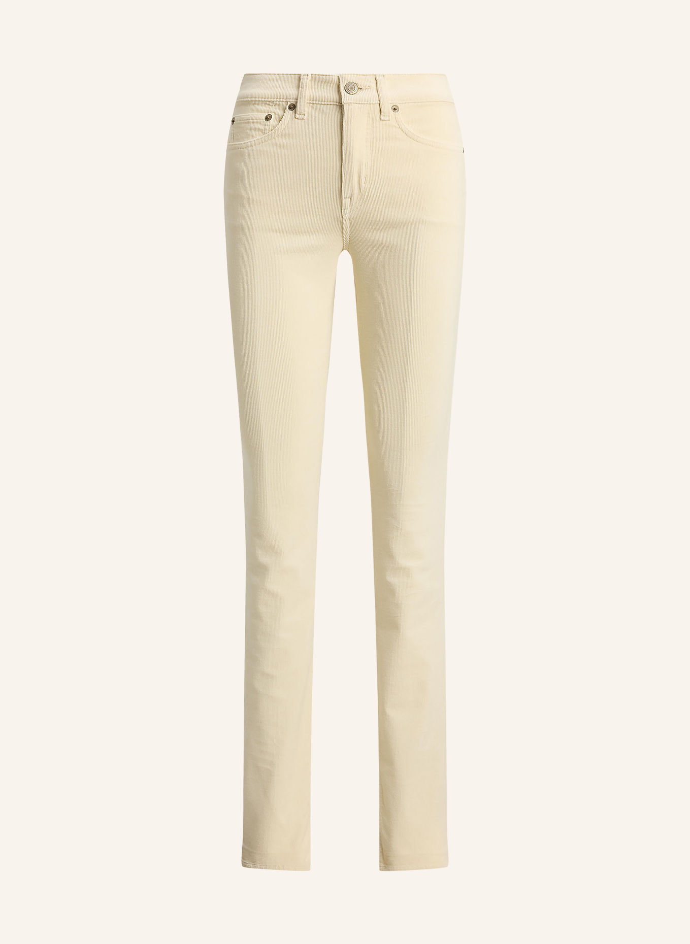 LAUREN RALPH LAUREN Pantalon en velours côtelé: CRÈME