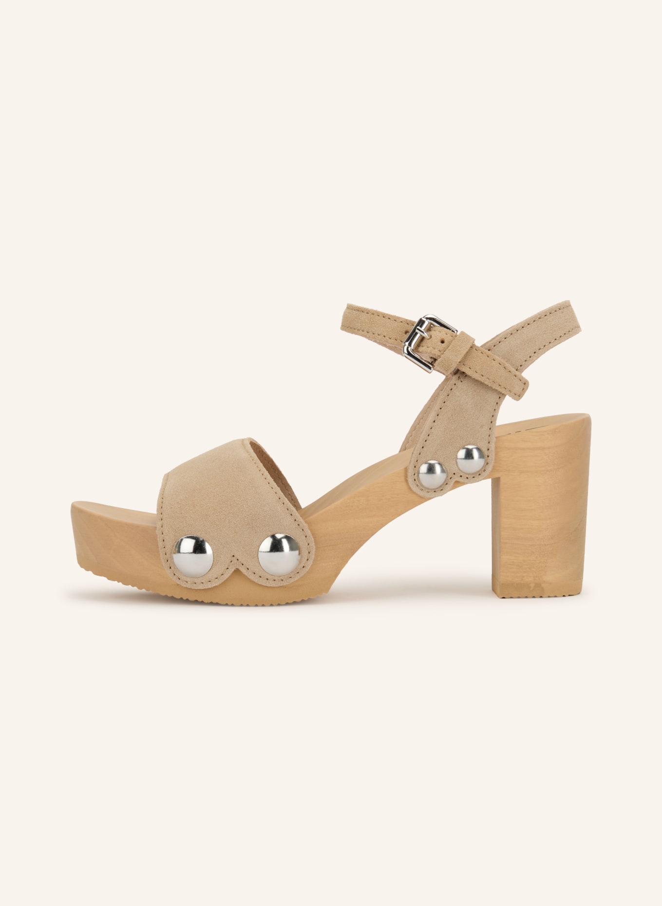 SOFTCLOX EILYN Sandals with Studs: BEIGE