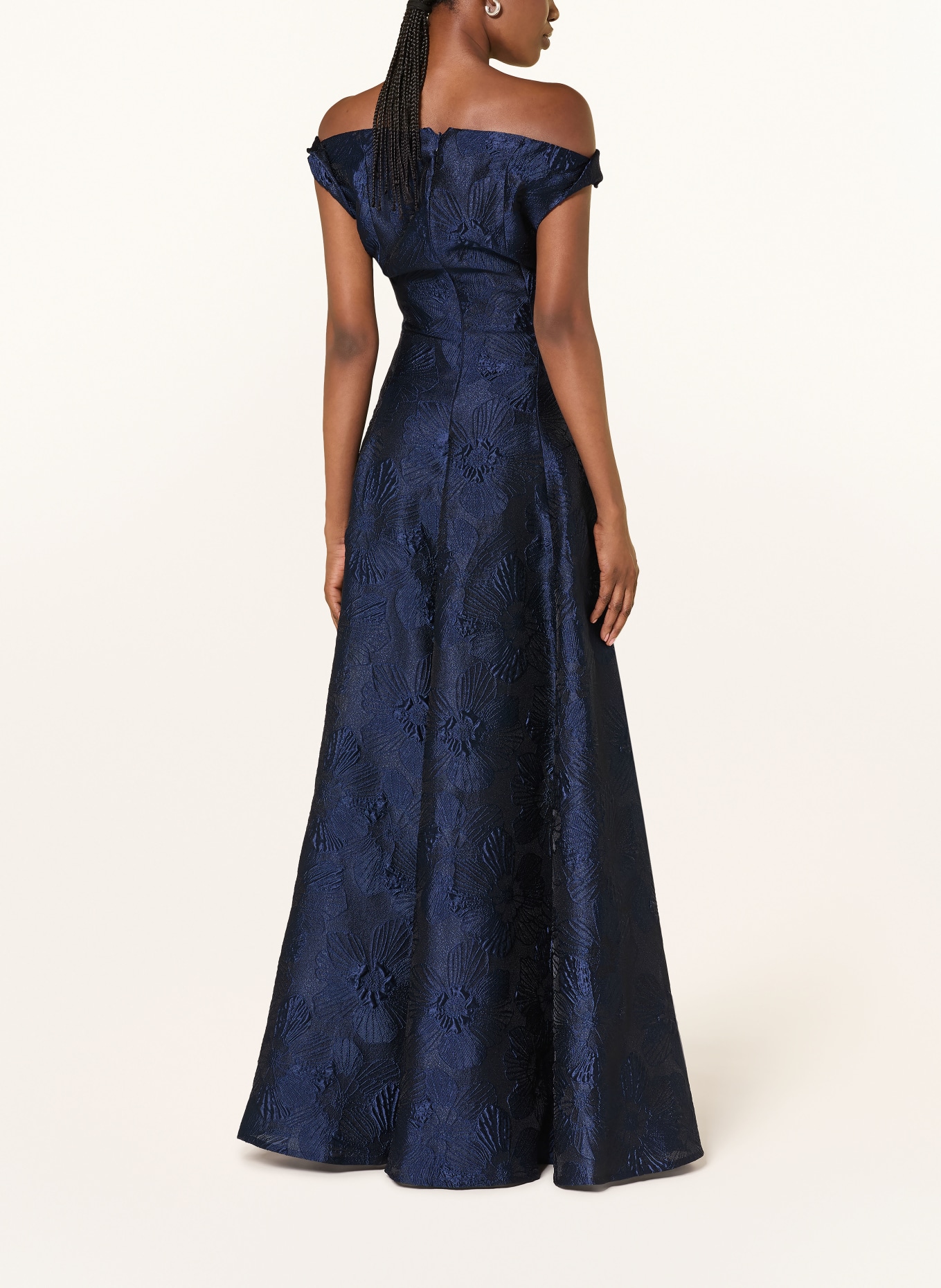 TALBOT RUNHOF Robe de soirée en jacquard: 432 ARMADA