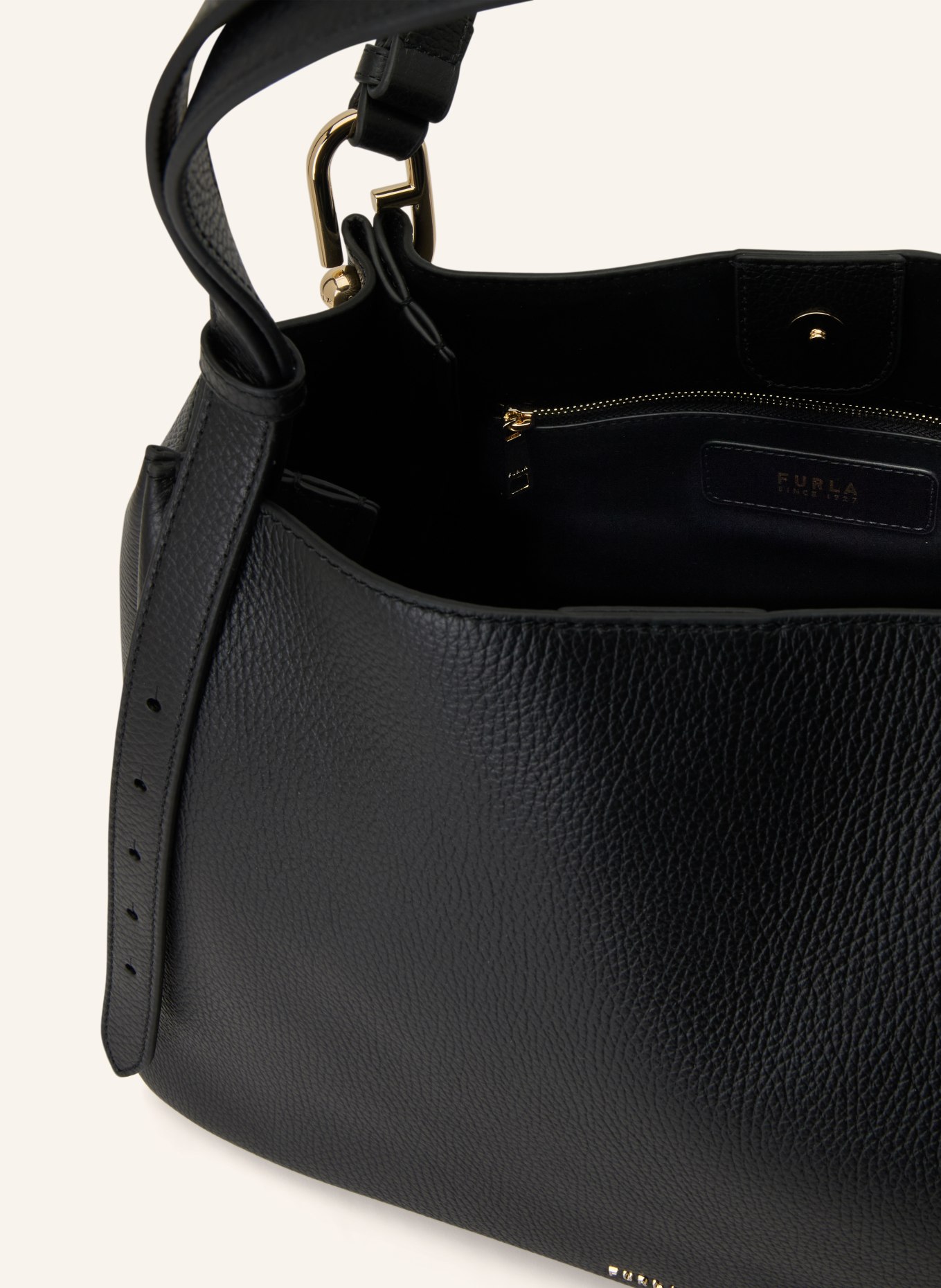 FURLA Shopper NUVOLA LARGE: SCHWARZ