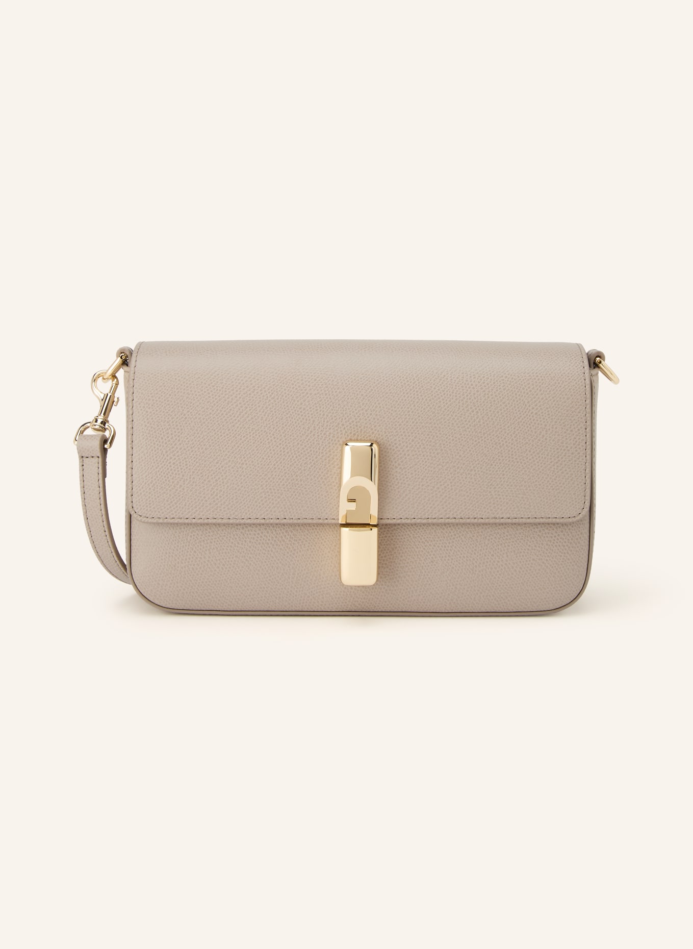 FURLA Listonoszka IRIDE SMALL: SZARY / ZŁOTY