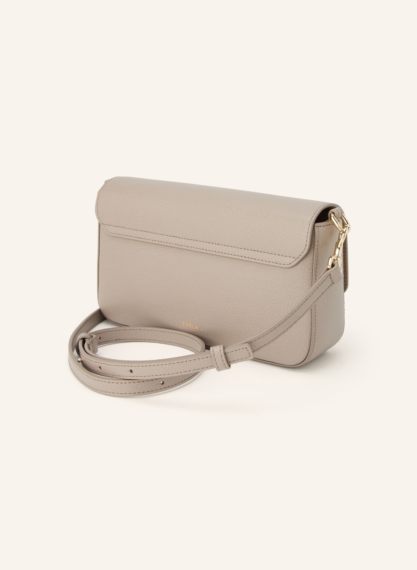 FURLA Listonoszka IRIDE SMALL: SZARY / ZŁOTY