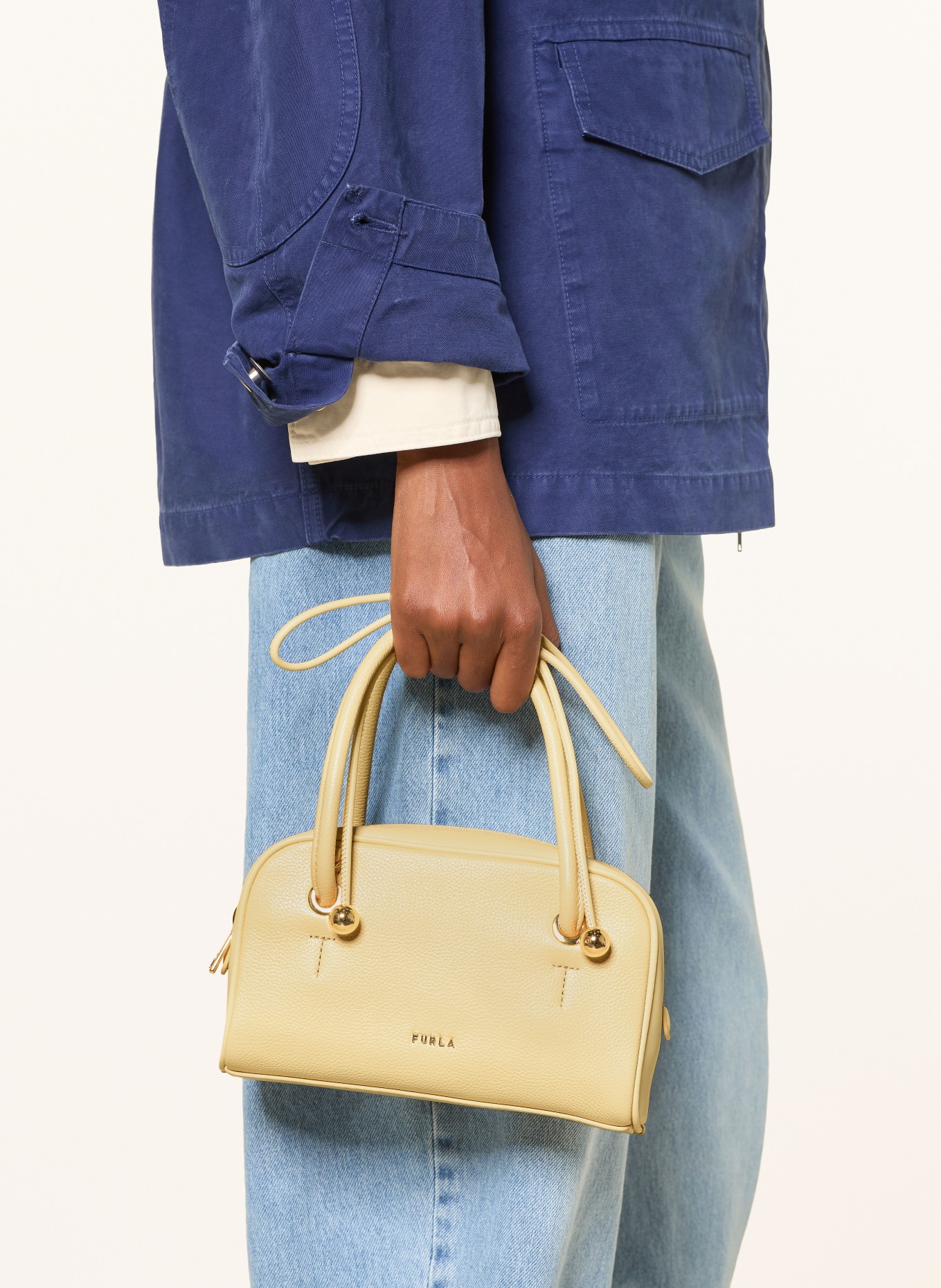FURLA Schoudertas POPPY DOME MINI: LICHTGEEL / GOUD