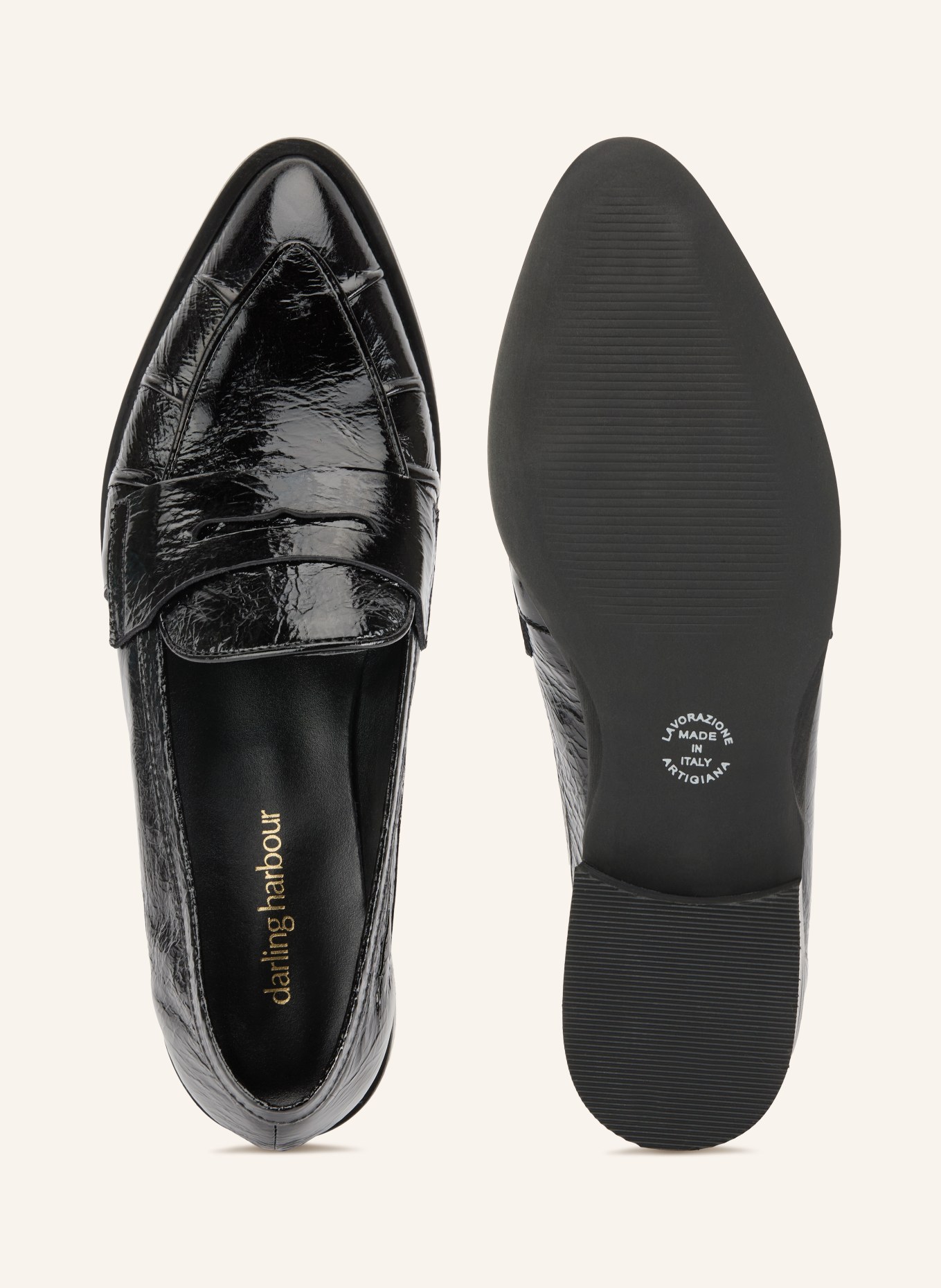 darling harbour Pennyloafer: ZWART