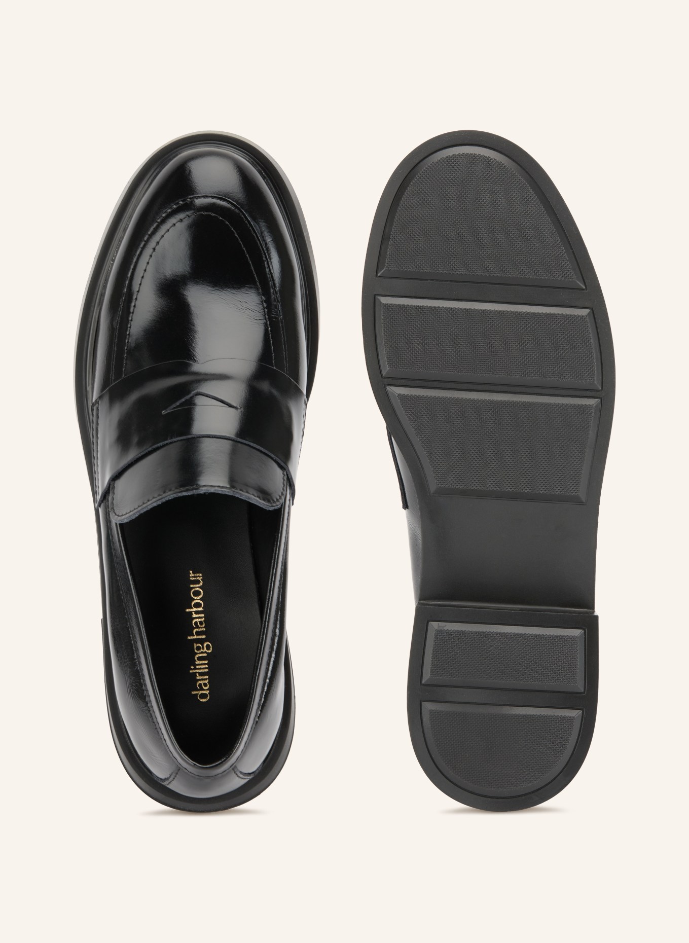 darling harbour Pennyloafer: ZWART