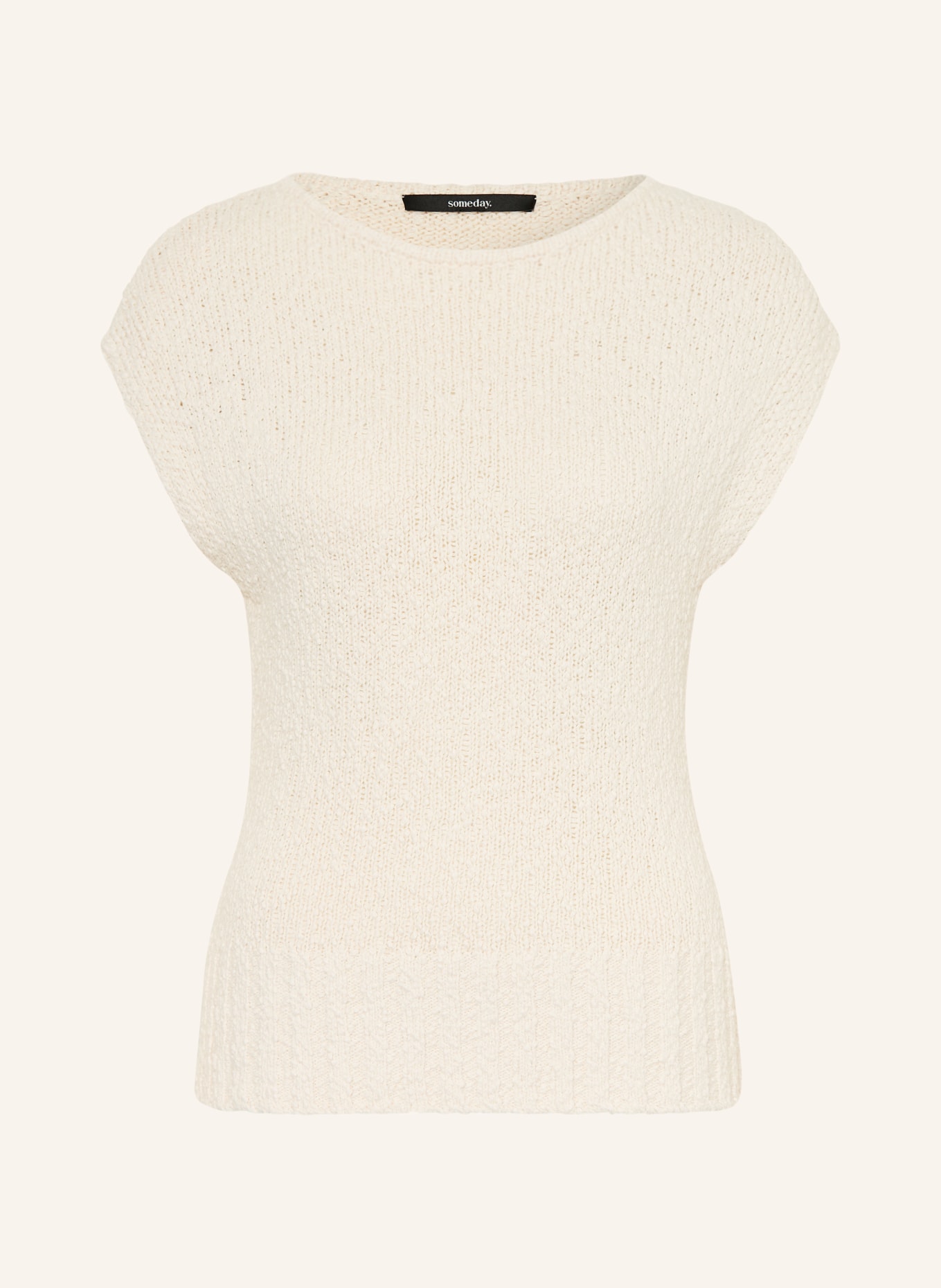 someday TULINA Sleeveless Sweater: ECRU