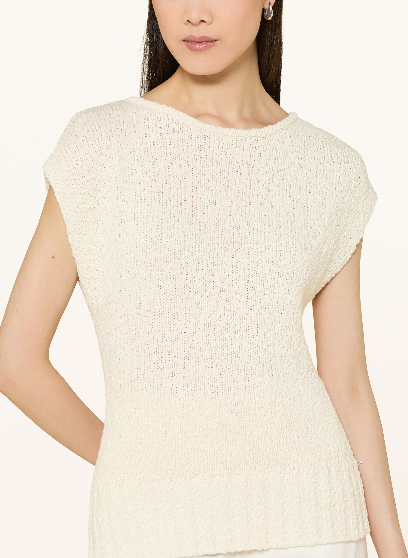 someday TULINA Sleeveless Sweater: ECRU