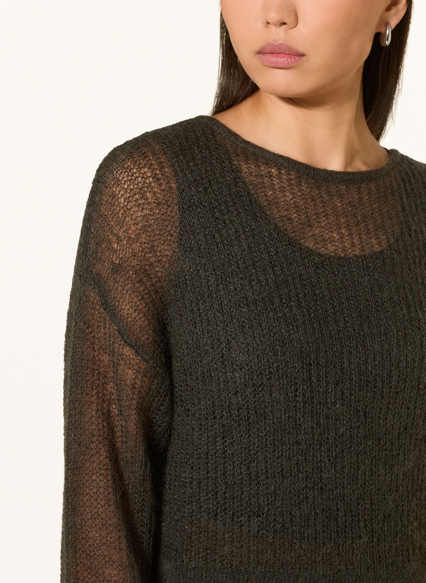 someday Pullover TIVORA mit Mohair: OLIV