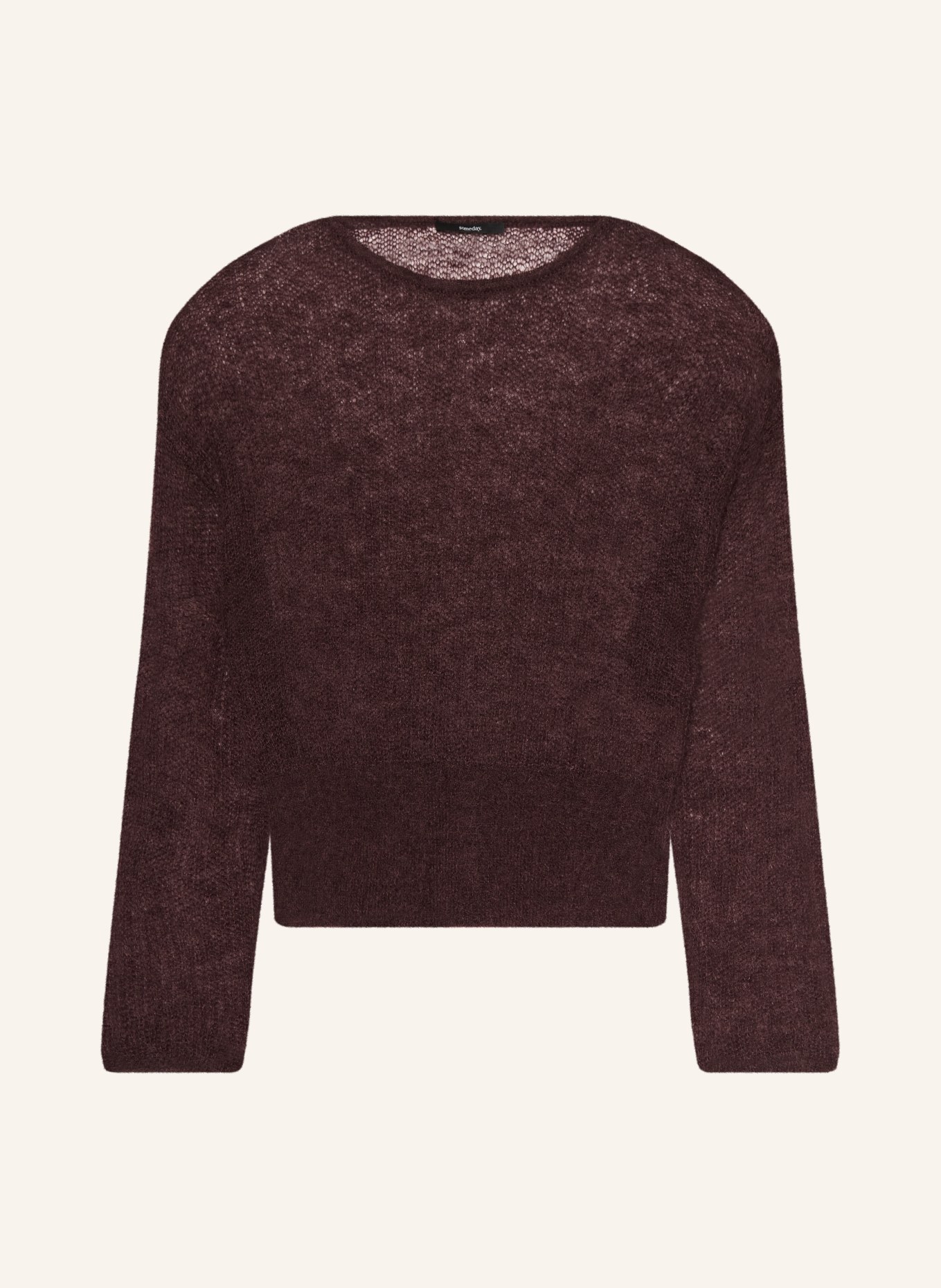 someday Pullover TIVORA mit Mohair: DUNKELBRAUN