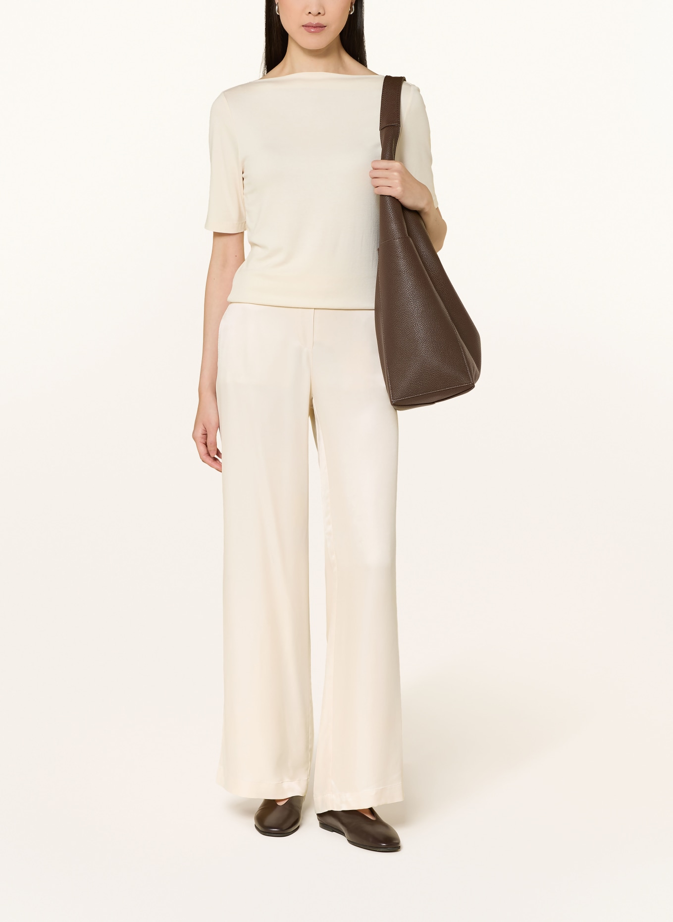 someday Marlenehose CHARLIE aus Satin: ECRU