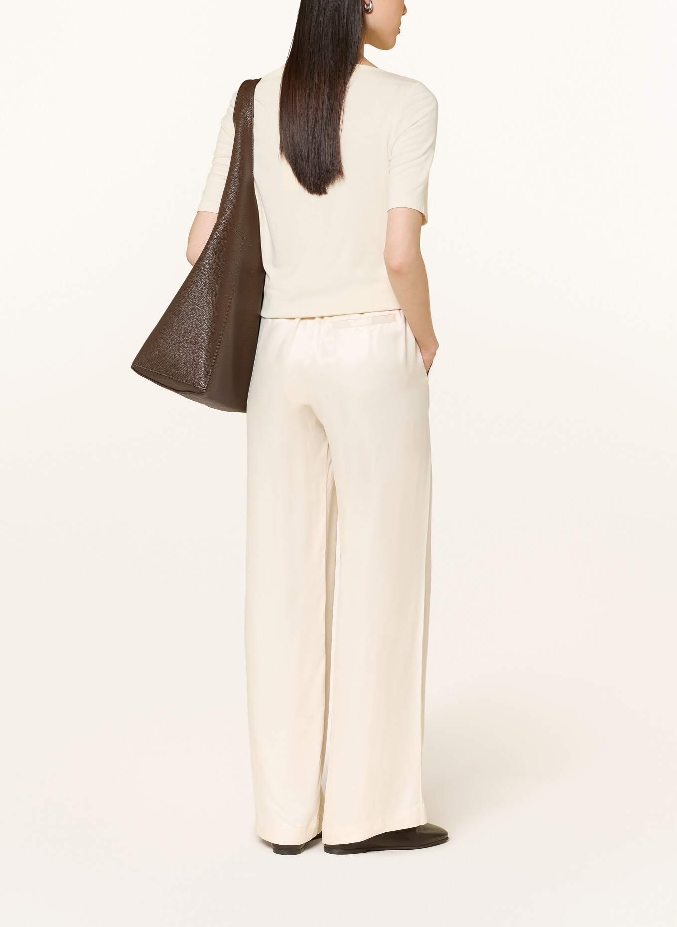 someday Marlenehose CHARLIE aus Satin: ECRU